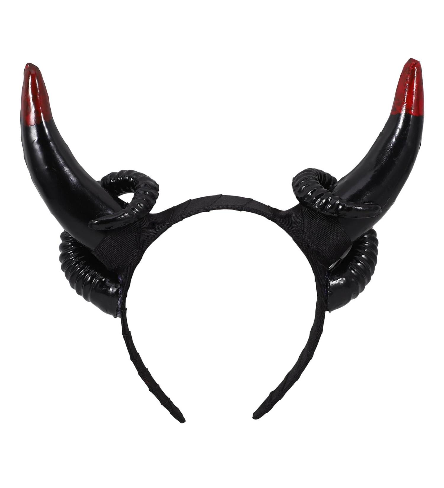 Cabilock Sheep Horns Headband Gothic Sheep Horn Hairbands Devil Horn Headband Animal Cartoon Show Headdress Photo Props for Fancy Dress Cosplay Costume - Buy Online on SooperMarket.com