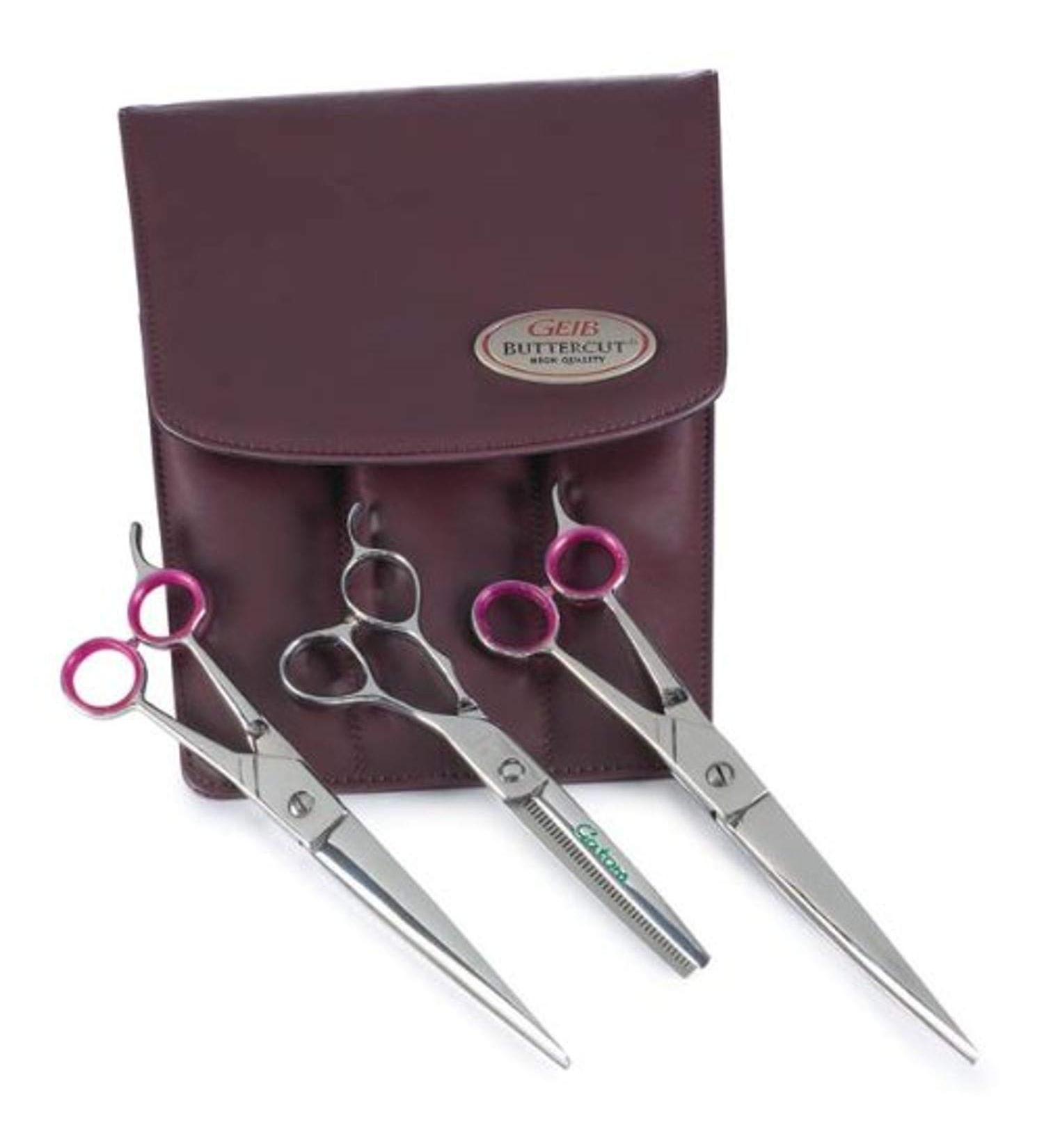Geib Gator Shear Stainless Steel Pet Grooming Kit 3-Pack - Professional Grade Essentials for Pet Groomers - Buy Online on SooperMarket.com