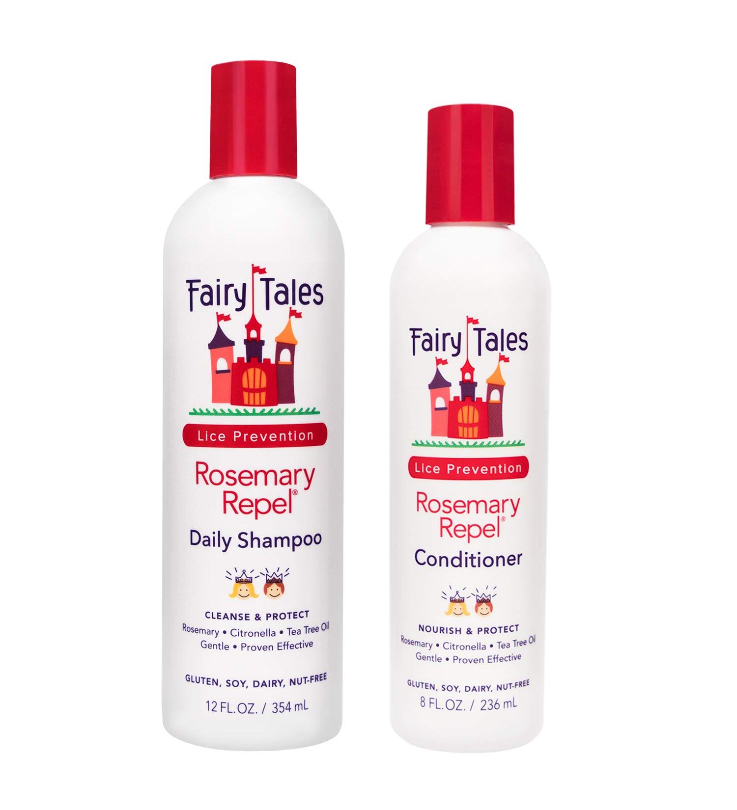 Fairy Tales Rosemary Repel Lice Shampoo & Conditioner Duo - Lice Prevention for Kids (12 fl oz Shampoo, 8 fl oz Conditioner) - Buy Online on SooperMarket.com