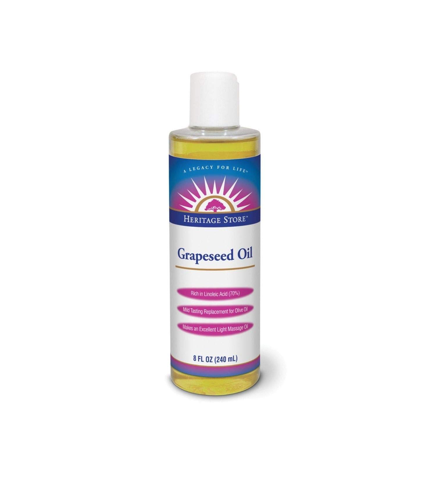 Heritage Store Grapeseed Oil 8 fl oz (240 ml)