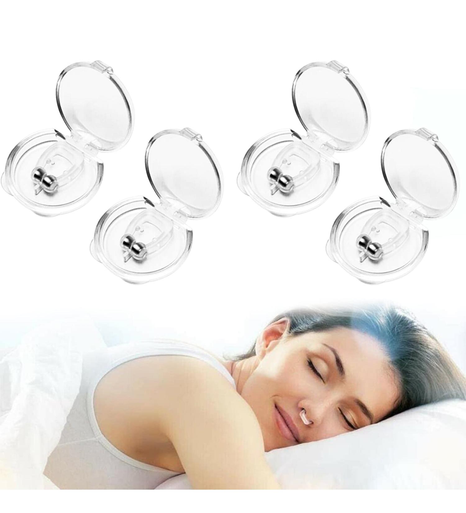 Silicone Magnetic Anti Snoring Nose Clip - Stop Snoring for Quieter, Restful Sleep - Blue - Buy Online on SooperMarket.com