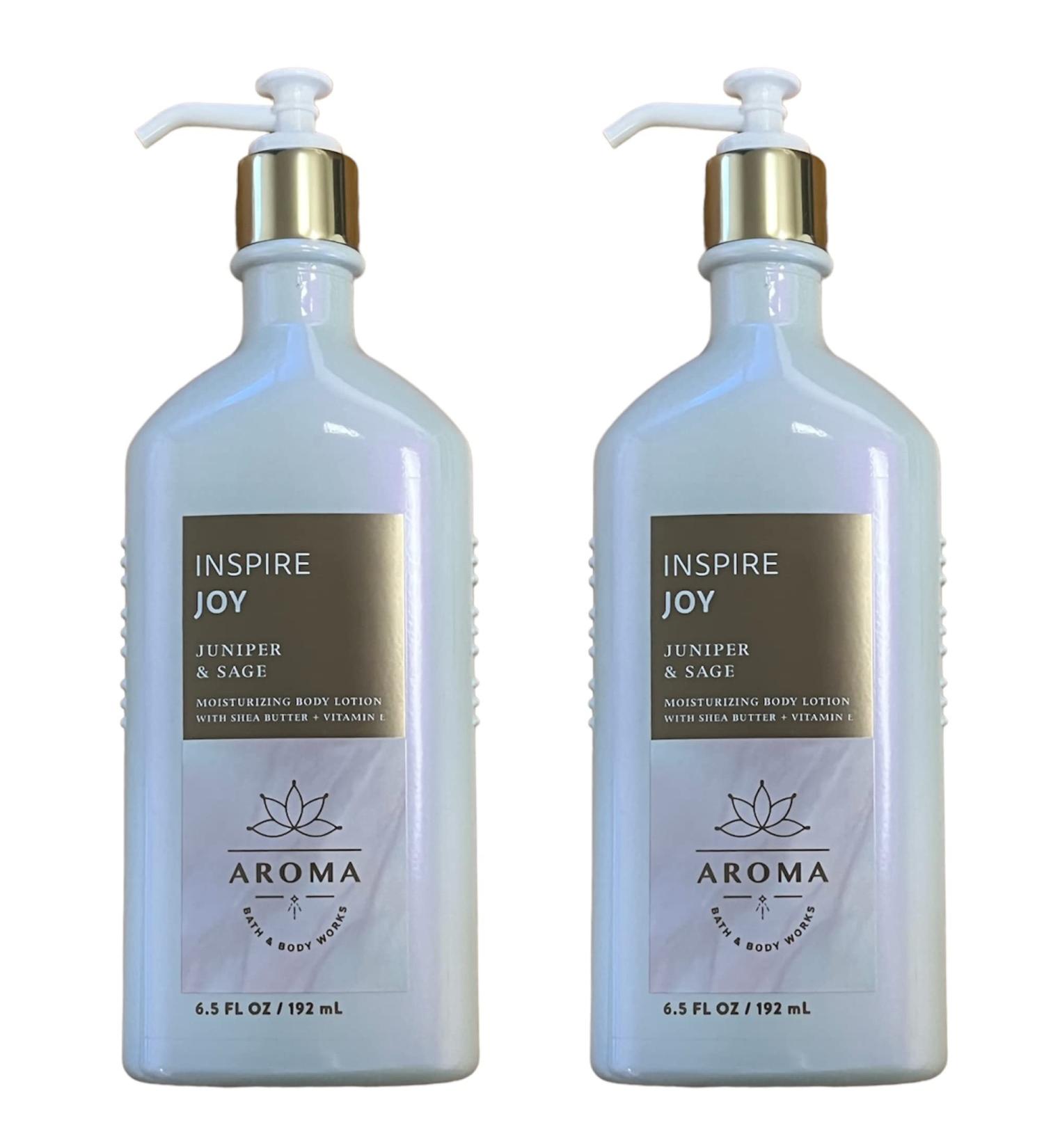 Bath and Body Works Inspire Joy Juniper Sage Gift Set - 2 Aromatherapy Lotions - 6.5 oz each - Buy Online on SooperMarket.com