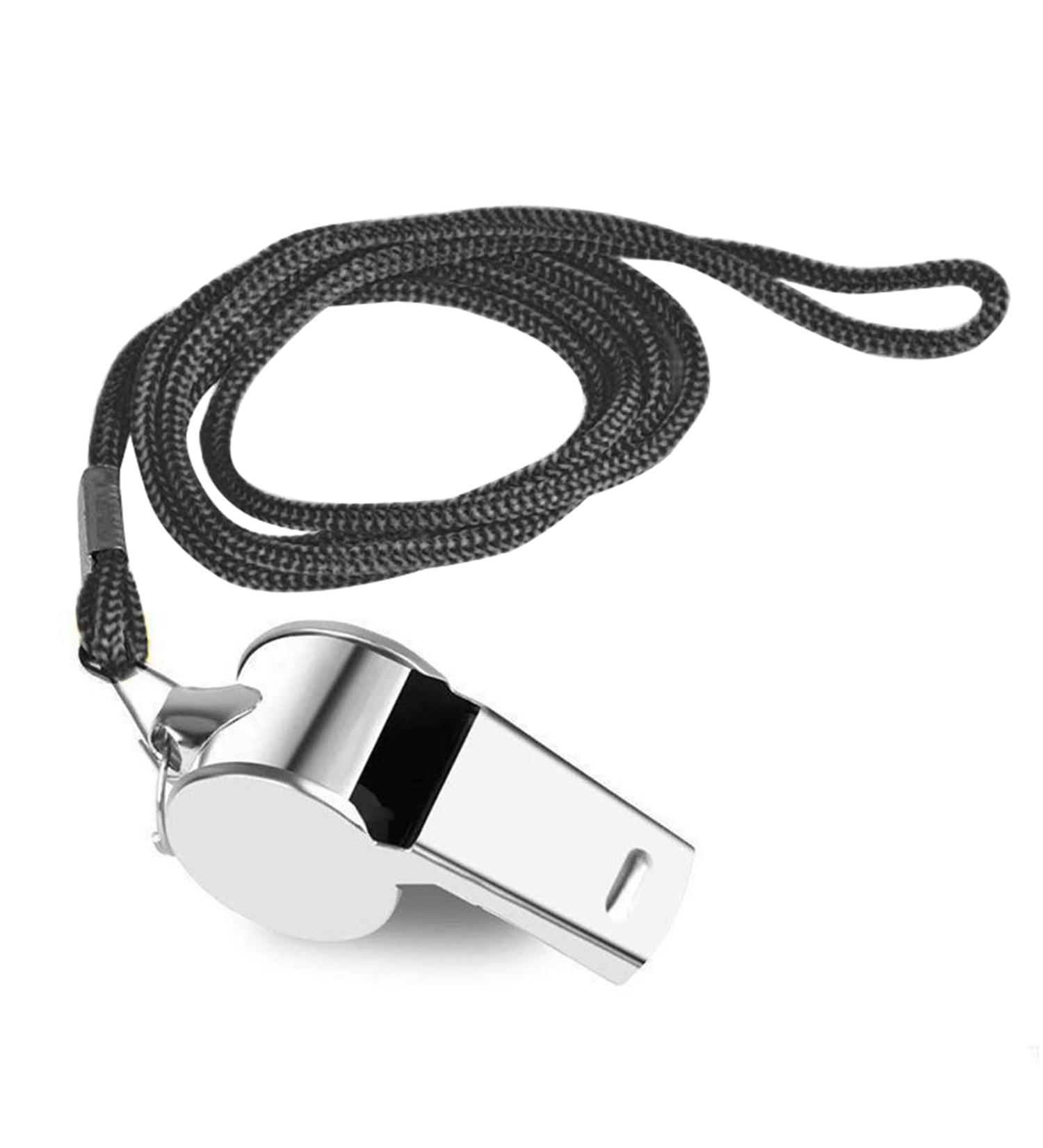 IJIZUO Stainless Steel Trill Pipe - Professional Whistle with Lanyard for Coaches Dog Training Sports & Physical Education - Buy Online on SooperMarket.com