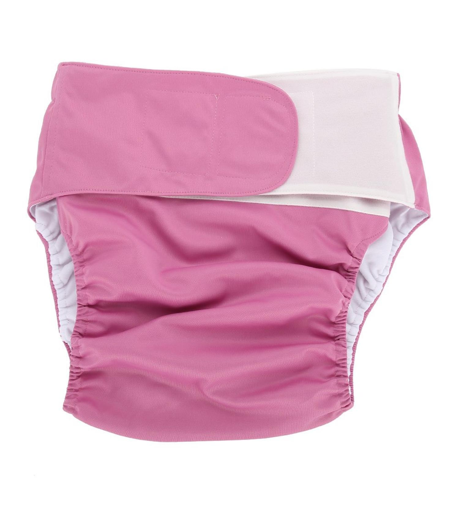 Dekaim Adult Cloth Diaper - Reusable Washable Adjustable Large Nappy (Rose Red) - Buy Online on SooperMarket.com