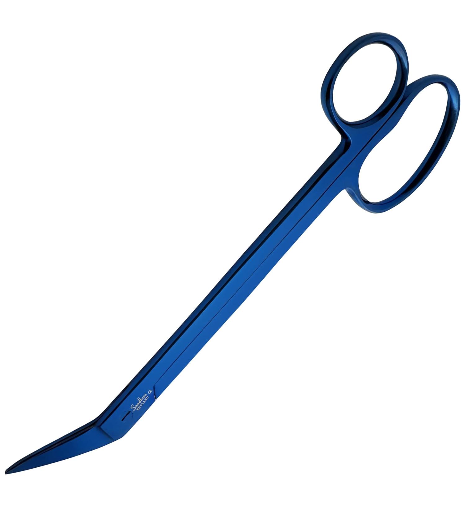 Toenail Scissors Extra Long 19 cm Stainless Steel with Micro Teeth (Blue..) - Buy Online on SooperMarket.com
