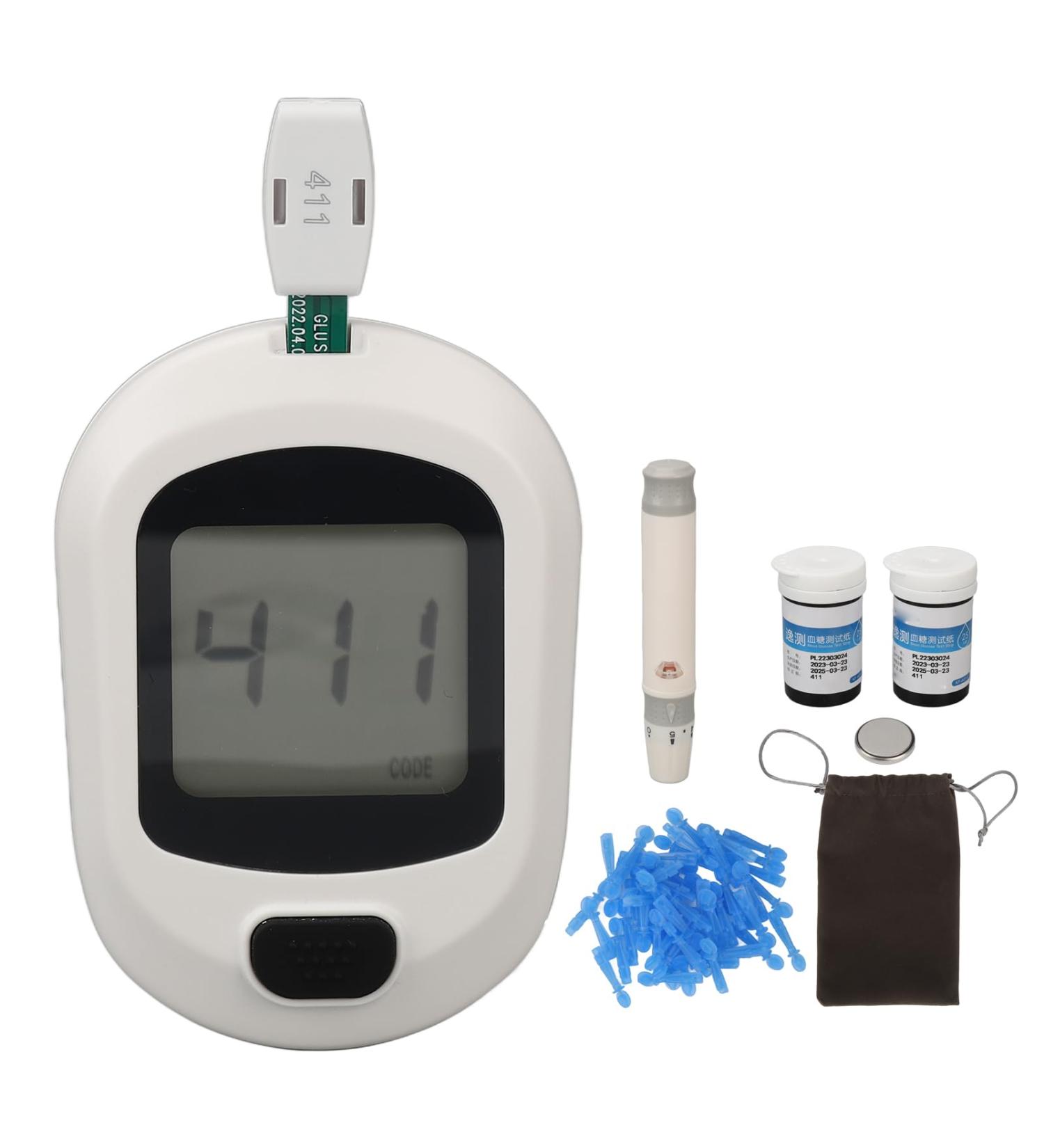 Blood Glucose Monitor Kit | 50 Test Strips & Lancets | High Accuracy Diabetes Testing - Buy Online on SooperMarket.com