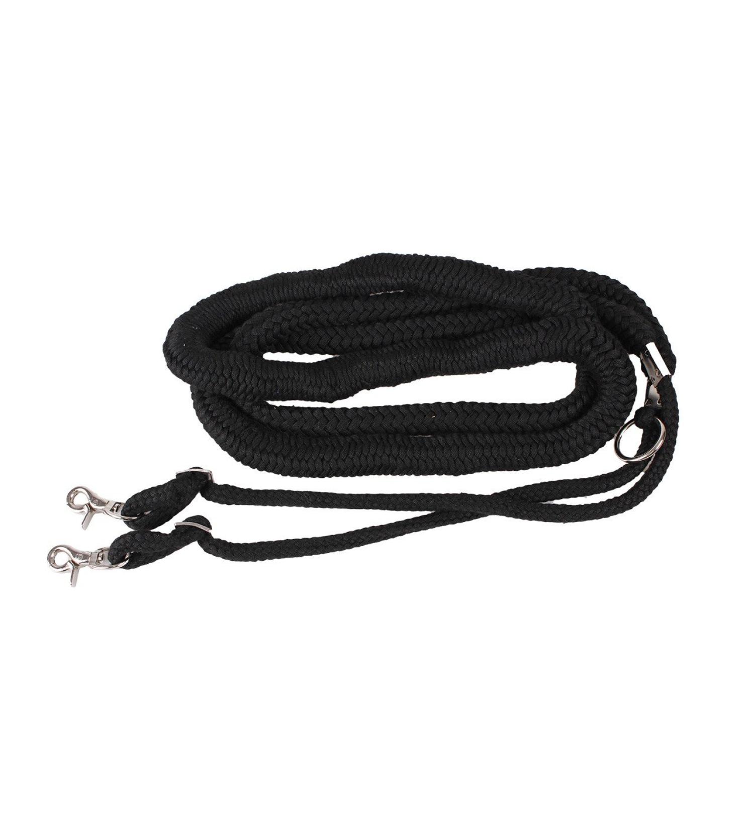 QHP Lunging Aid Lunging Line Lunge Groundwork 4 Colors 4 Sizes (L black) L black