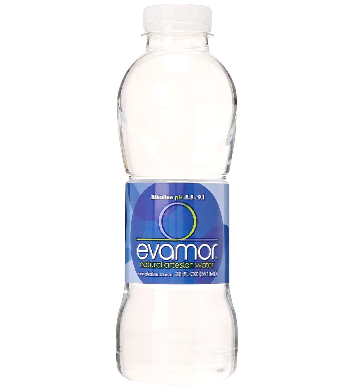 Evamor Natural Alkaline Artesian Water 20oz â€“ Pack of 12 Bottles | Pure Refreshment - Buy Online on SooperMarket.com
