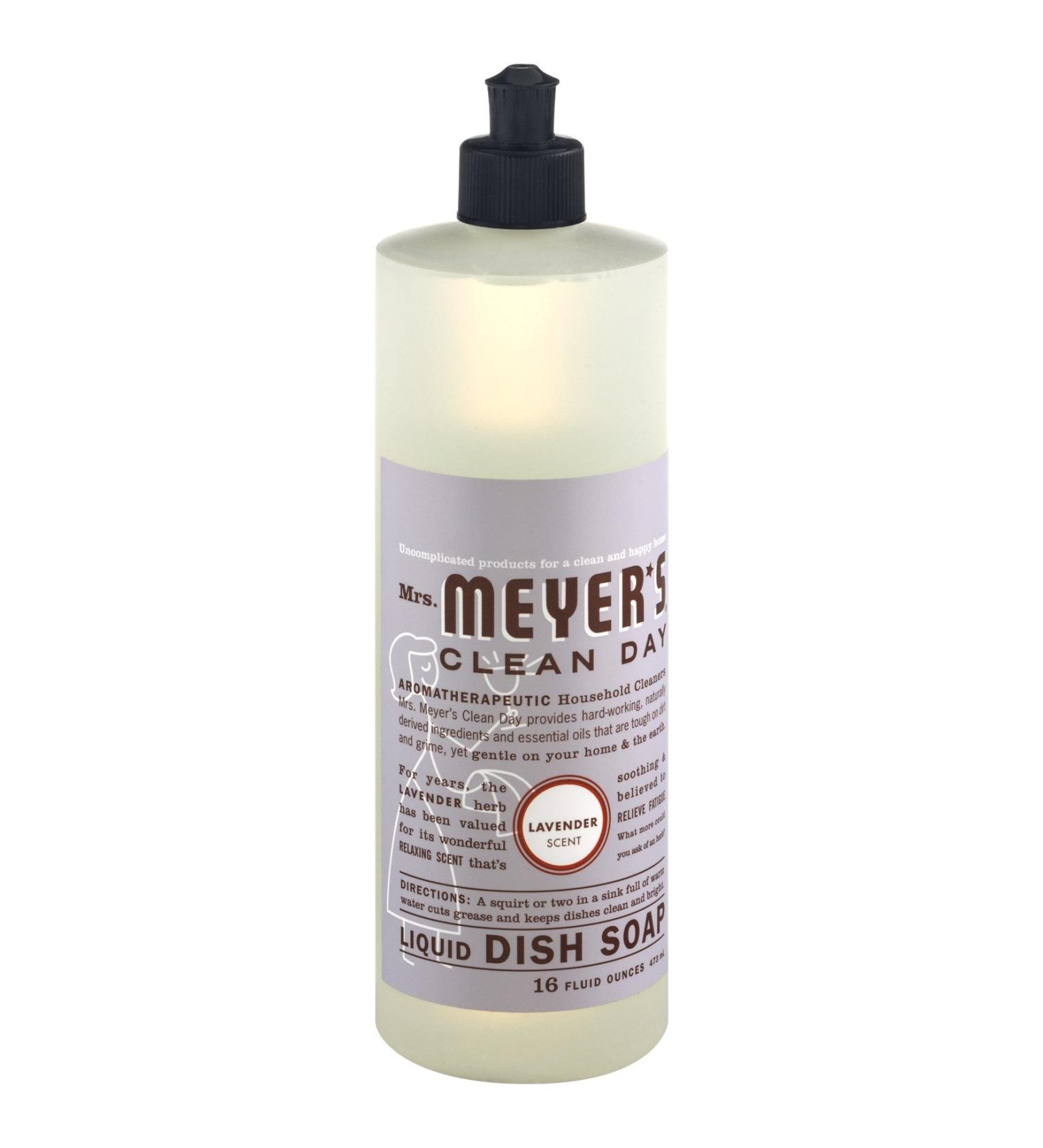 Mrs. Meyer's 650391EA Dish Soap Lavender Scent 16 oz Bottle
