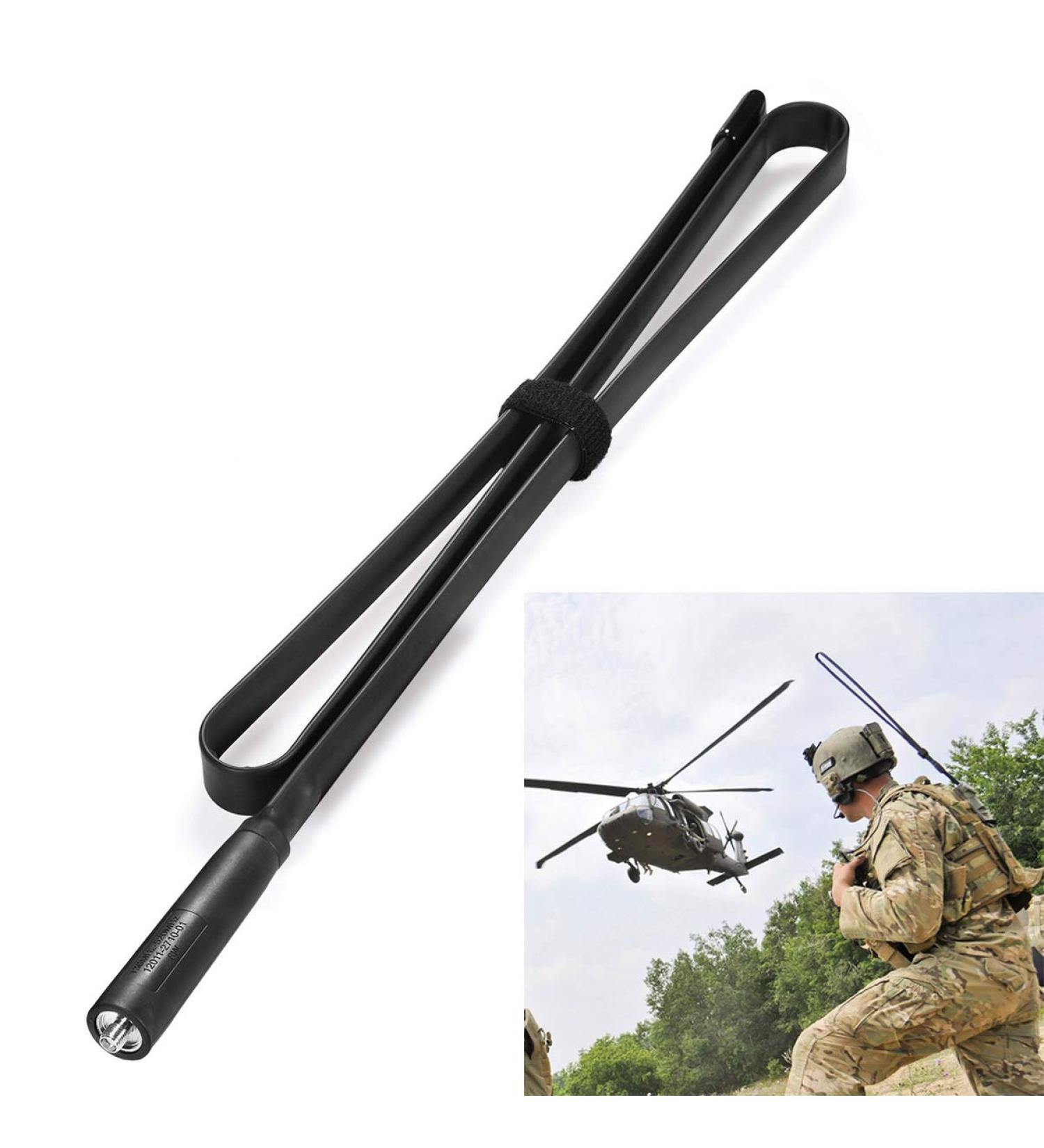 Bingfu Dual Band VHF UHF 136-520MHz Foldable CS Tactical Antenna for Handheld Ham Radio - Compatible with Kenwood, Wouxun, Baofeng, UV-5R, UV-82, GT-3 - 42.5 inch SMA Female - Buy Online on SooperMarket.com