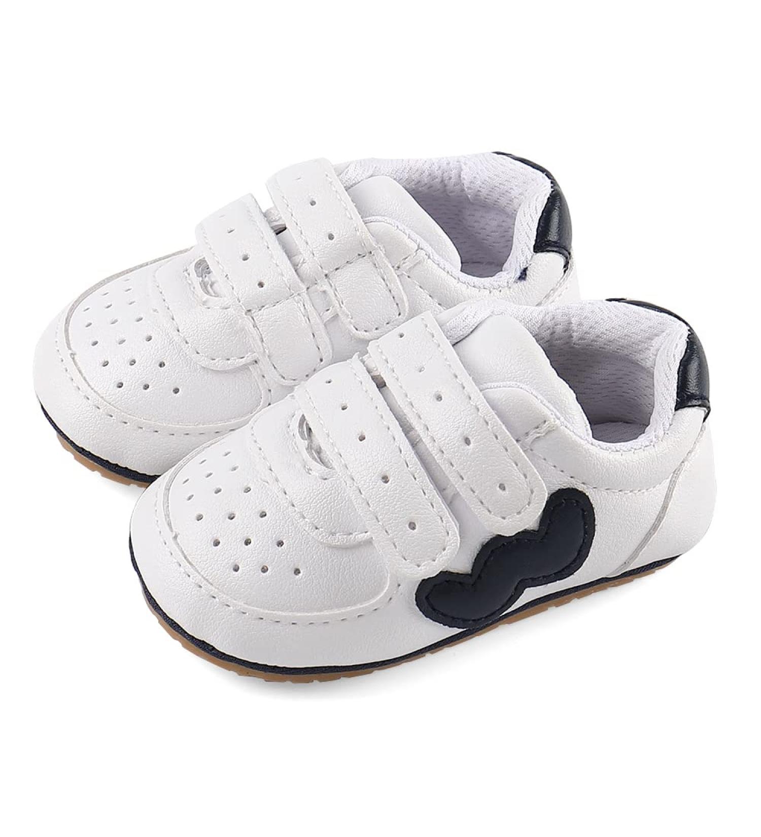 Cheerful Mario Baby First Walking Shoes | Soft PU Leather | Anti-Slip Sole | 12-18 Months | Dark Blue - Buy Online on SooperMarket.com