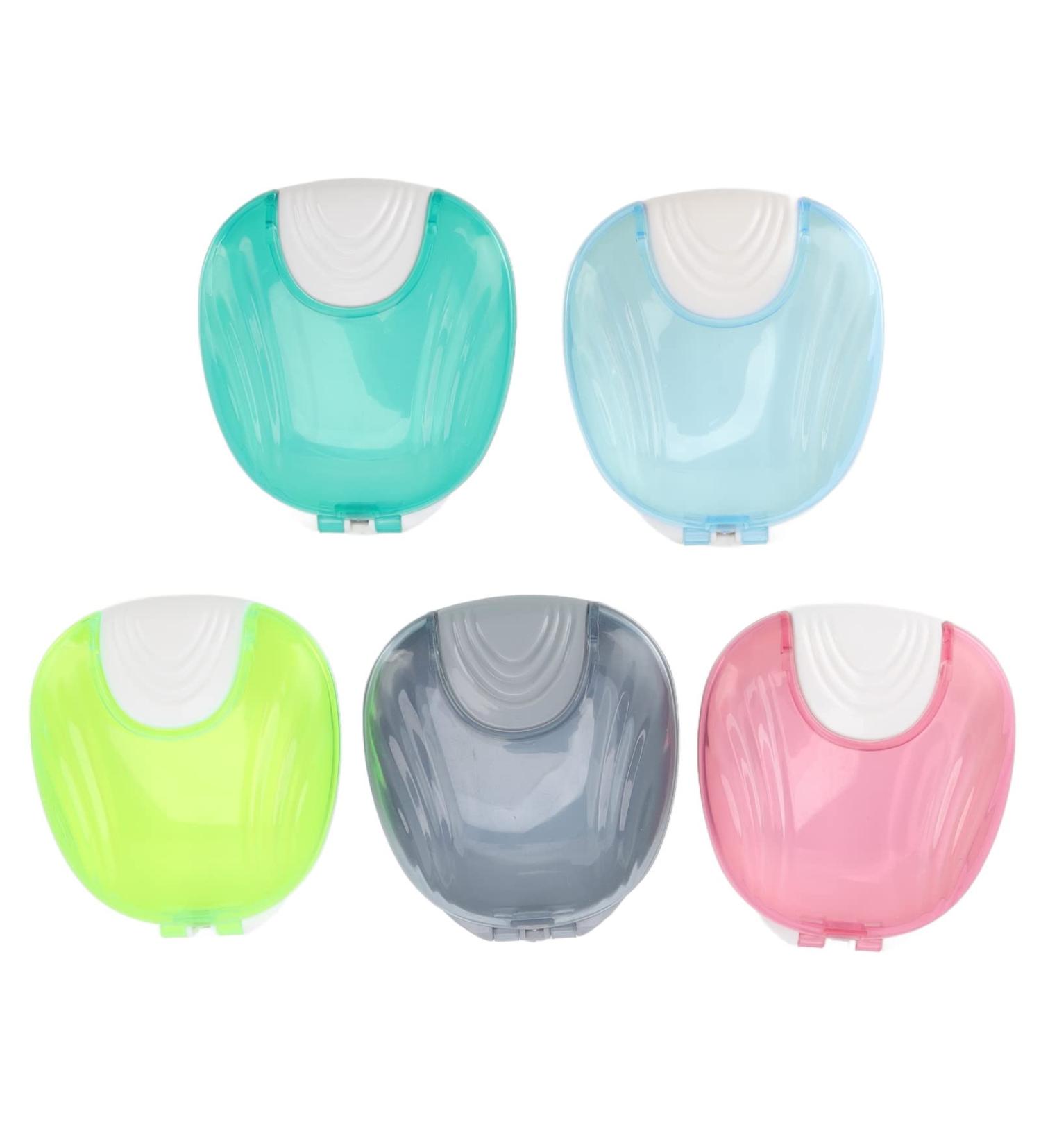 5pcs Adult Orthodontic Retainer Storage Box - Portable Denture Case for Travel & Home - Buy Online on SooperMarket.com
