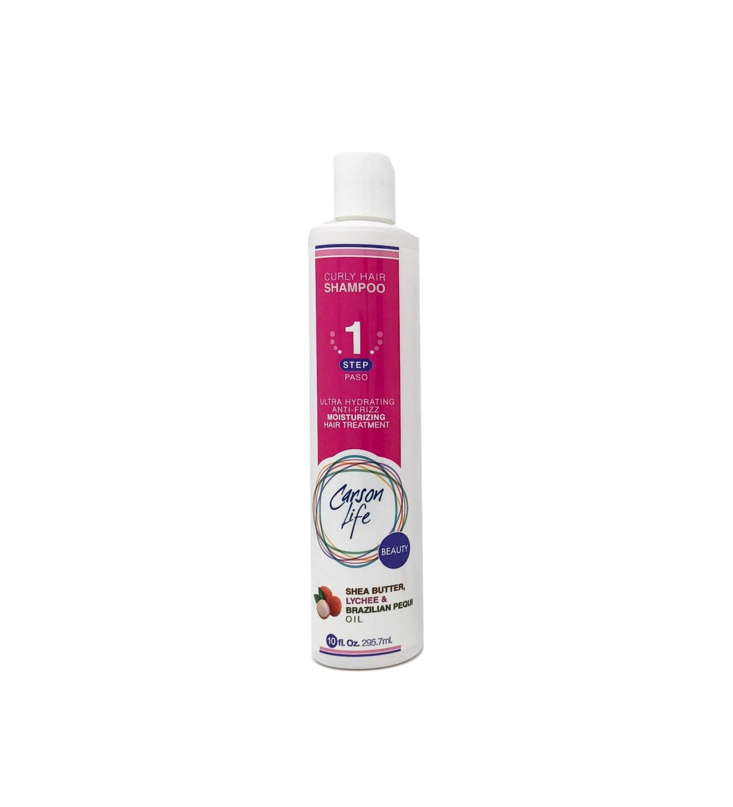 Carson Life Curly Hair Shampoo - Paraben & Sulfate Free 10 Oz - Hydrating Shea Butter Formula for Curly & Wavy Hair - Anti Frizz Shine & Bounce - Buy Online on SooperMarket.com