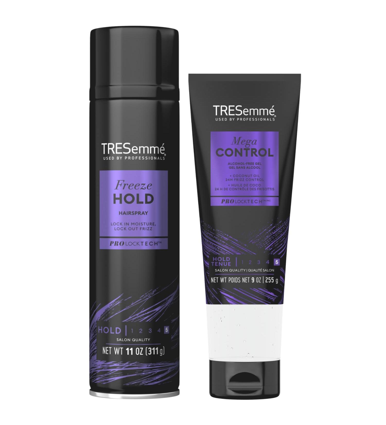 TRESemm Styling Set - Freeze Hold Hairspray + Mega Control Alcohol-Free Gel Anti-Humidity Anti-Frizz (2 Piece Set) - Buy Online on SooperMarket.com