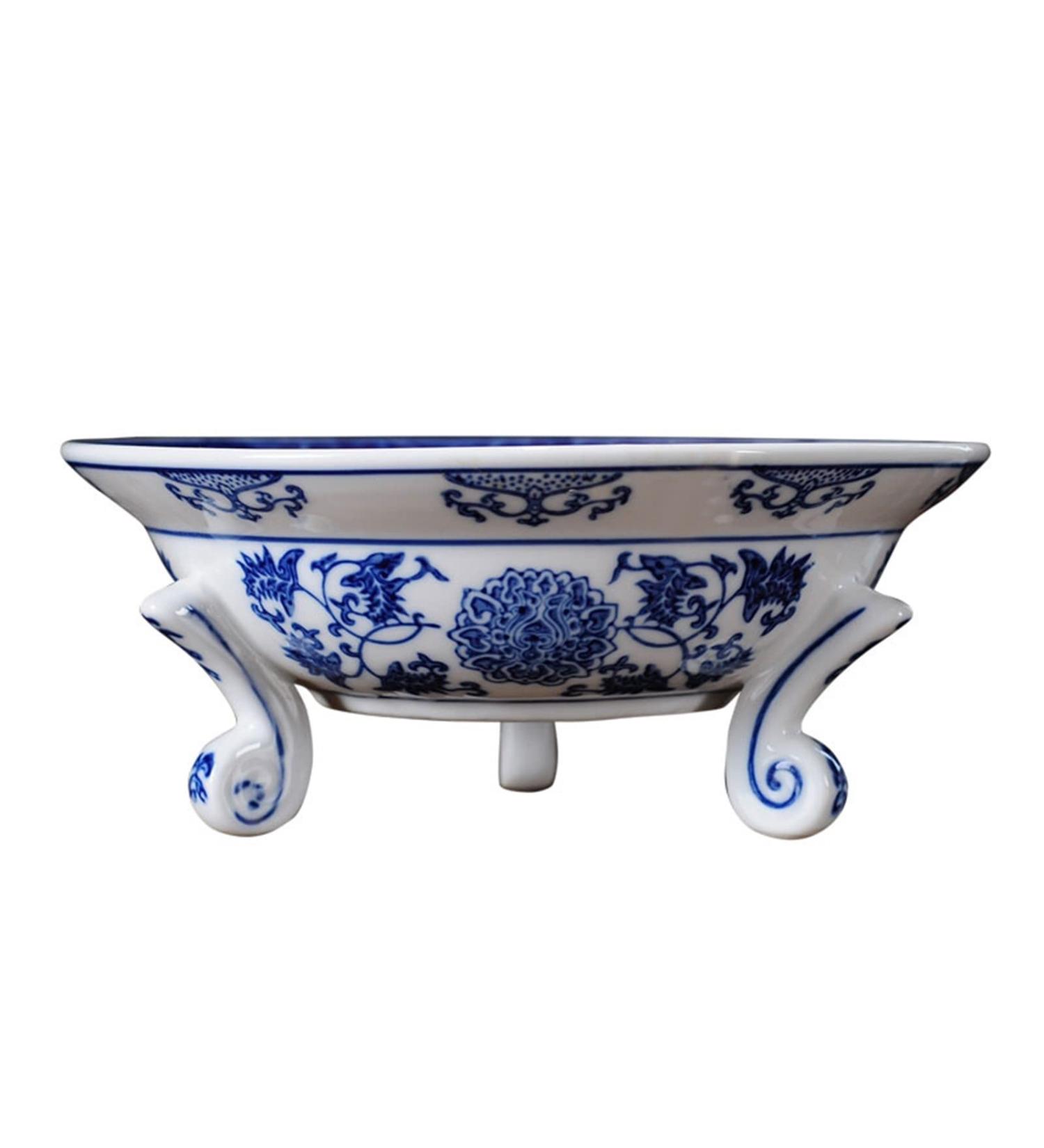 Fruit Basket Bowl Fruit Bowl New Chinese Style Round Ceramic Fruit Plate Home Living Room Kitchen Decoration Retro Porcelain Fruit Dish Candy Bowl Fruit Bowls (Size : C) - Buy Online on SooperMarket.com