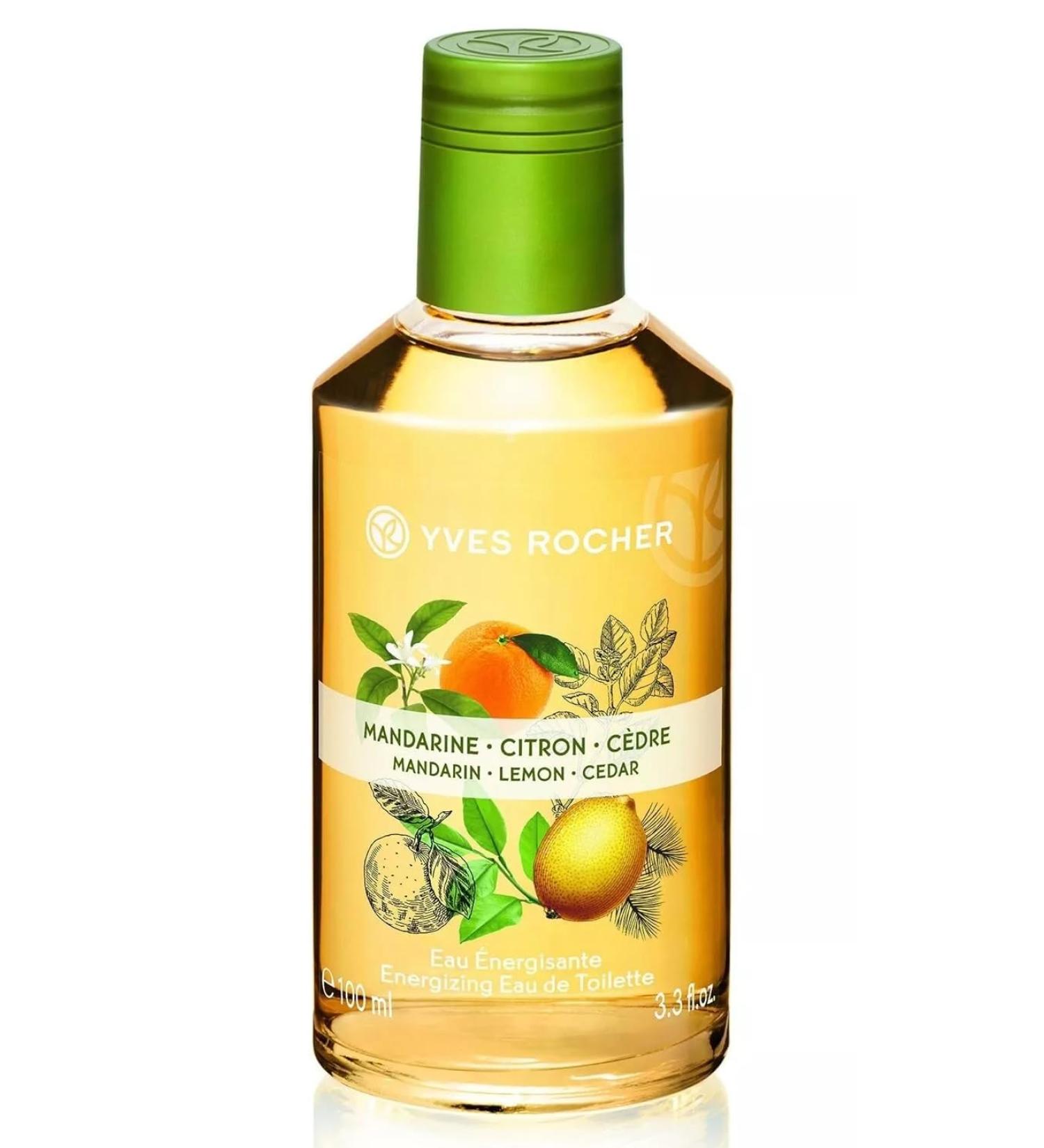 Yves Rocher Les Plaisirs Nature Mandarin Lemon Cedar Eau De Toilette 100 ml./3.3 fl.oz.