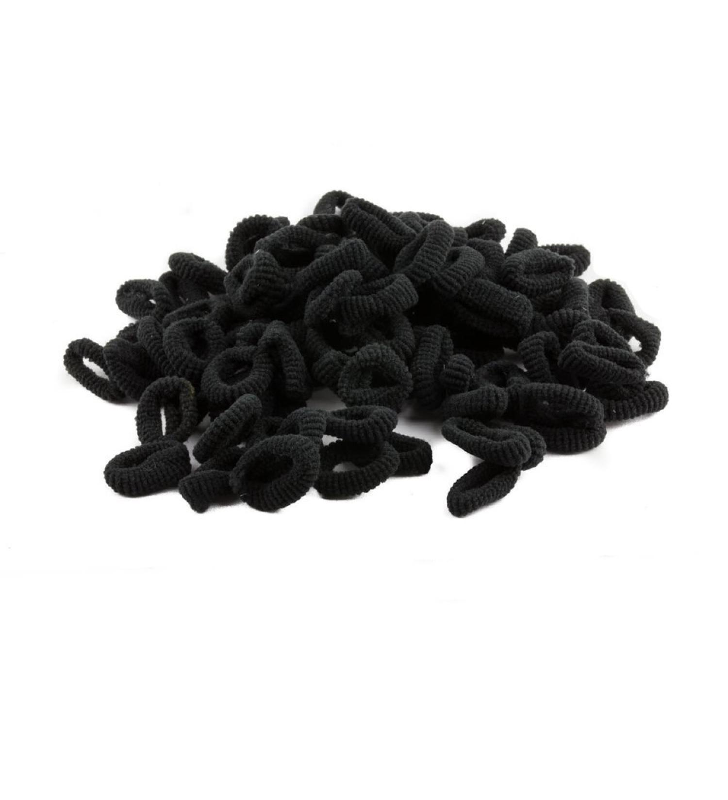 Mytoptrendz Small Soft Hair Elastics Pony Tail Bobble Hair Bands Hair Tie Kids Girls Hair Accessory- Black - Buy Online on SooperMarket.com