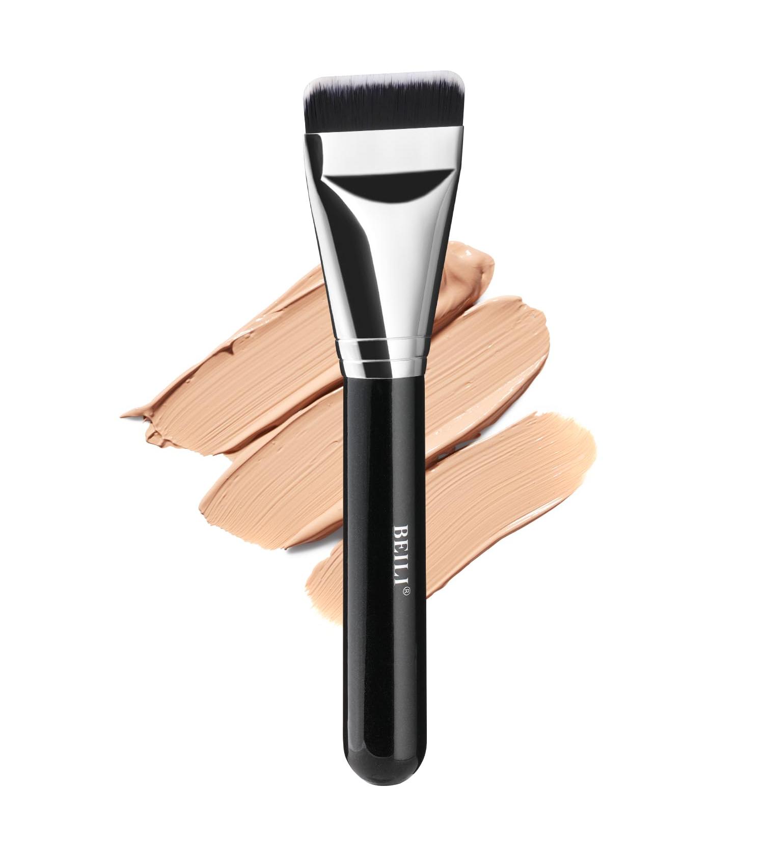 BEILI Foundation Brush Flat Makeup Brush for Foundation Ultra Fine Brush Blush Concealer Brush Ultra Fine Makeup Brush Liquid Powder Brush Applicator - Buy Online on SooperMarket.com