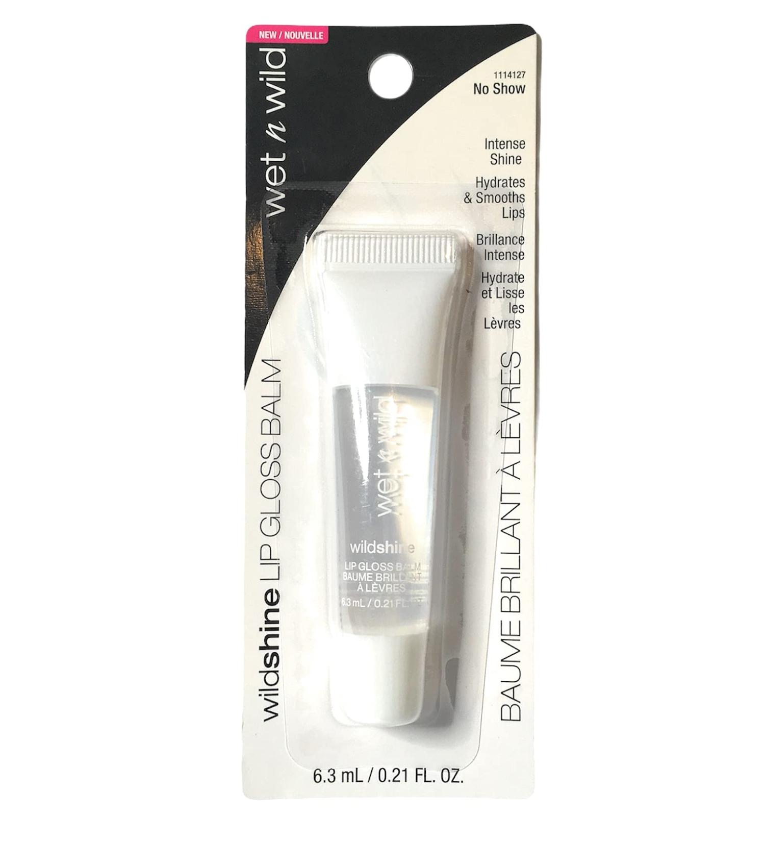 wet n wild Wild Shine Lip Gloss Balm in No Show(Clear Glossy)