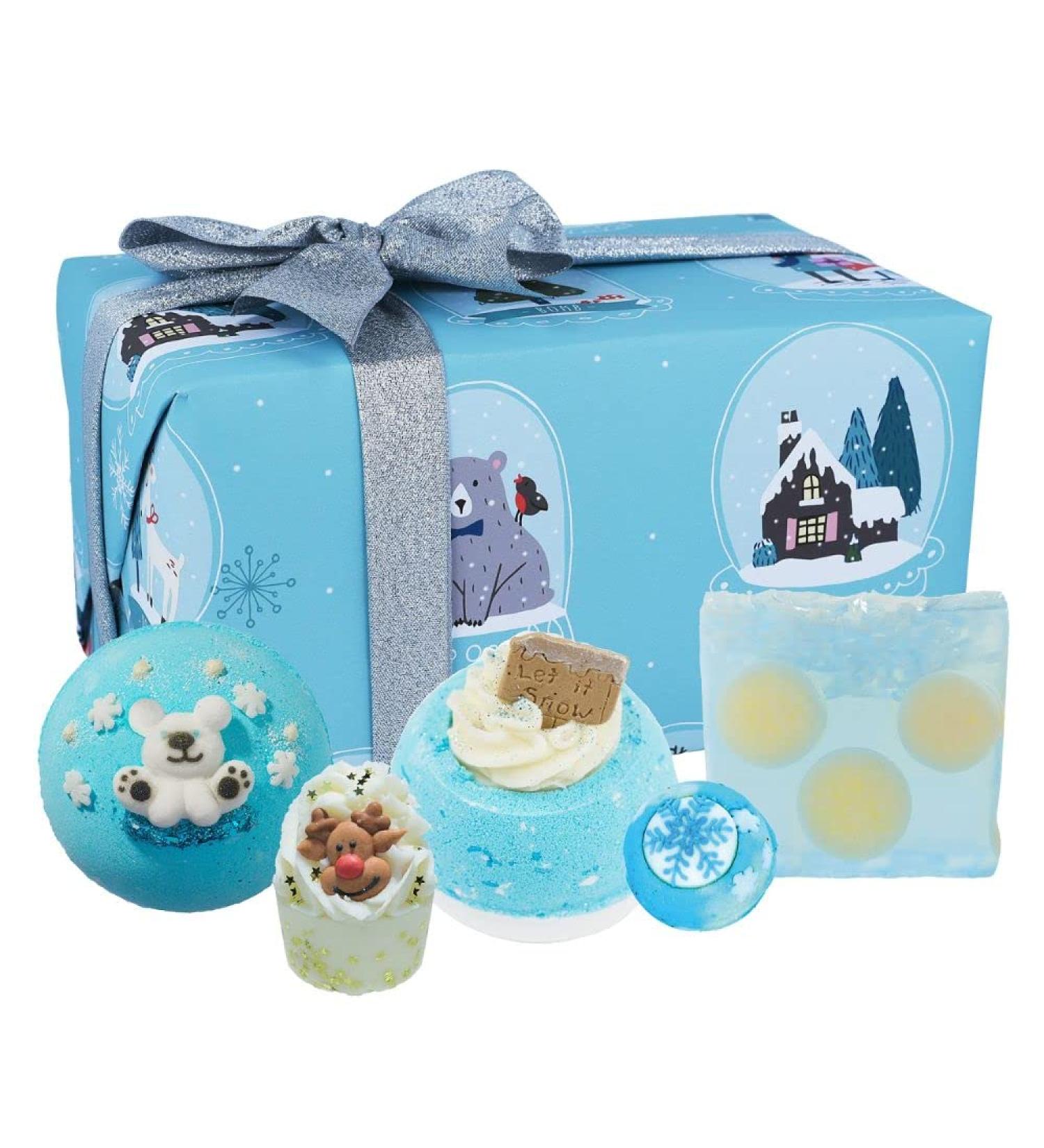 Bomb Cosmetics Shake Christmas Gift Pack - Handmade Bath Bombs Melts & Soaps | 500g | Cruelty-Free & Vegan - Buy Online on SooperMarket.com