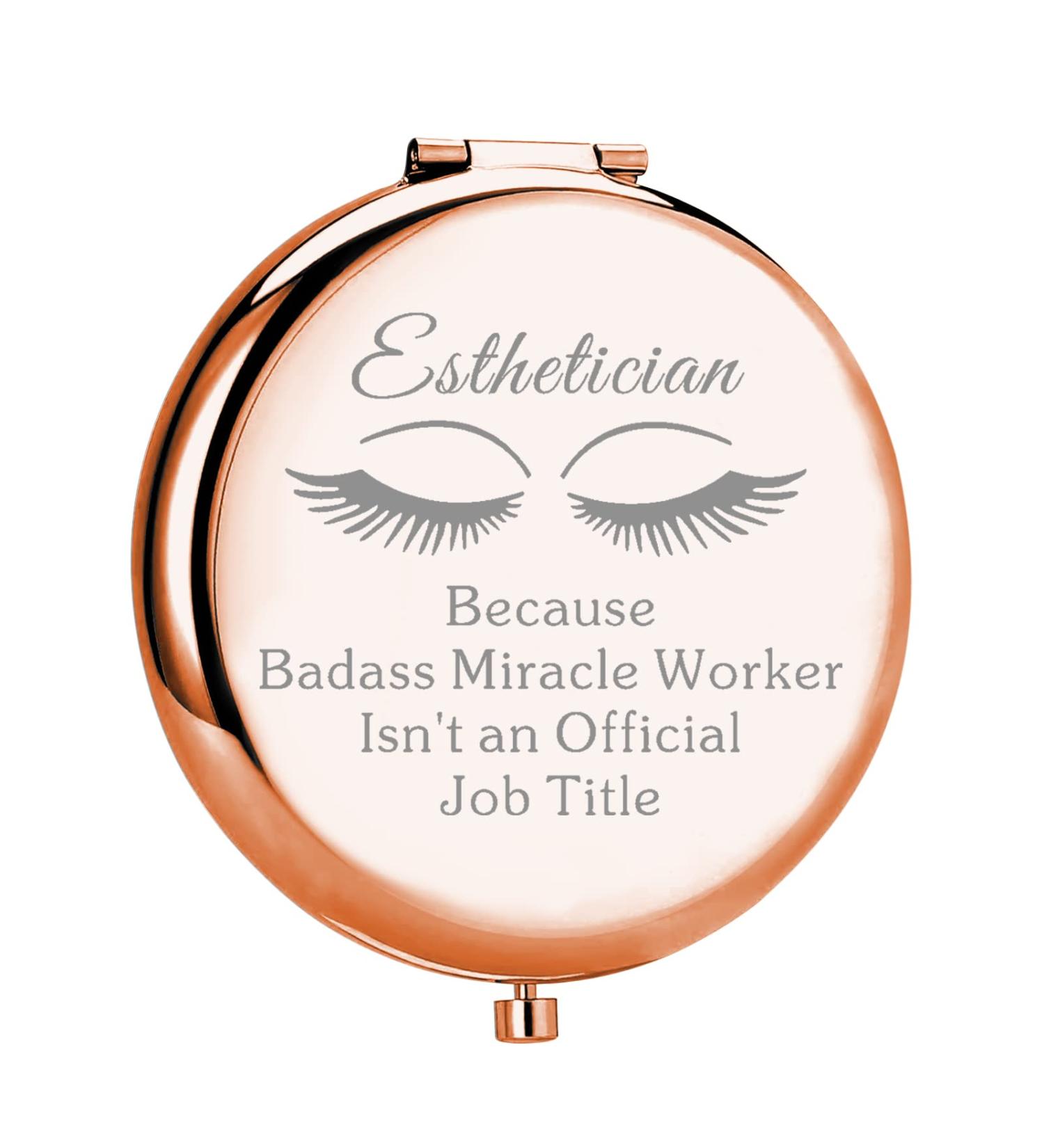 MYOSPARK Esthetician Mirror - Compact Makeup Mirror for Beauticians, Lash Artists & Cosmetology Graduates - Buy Online on SooperMarket.com