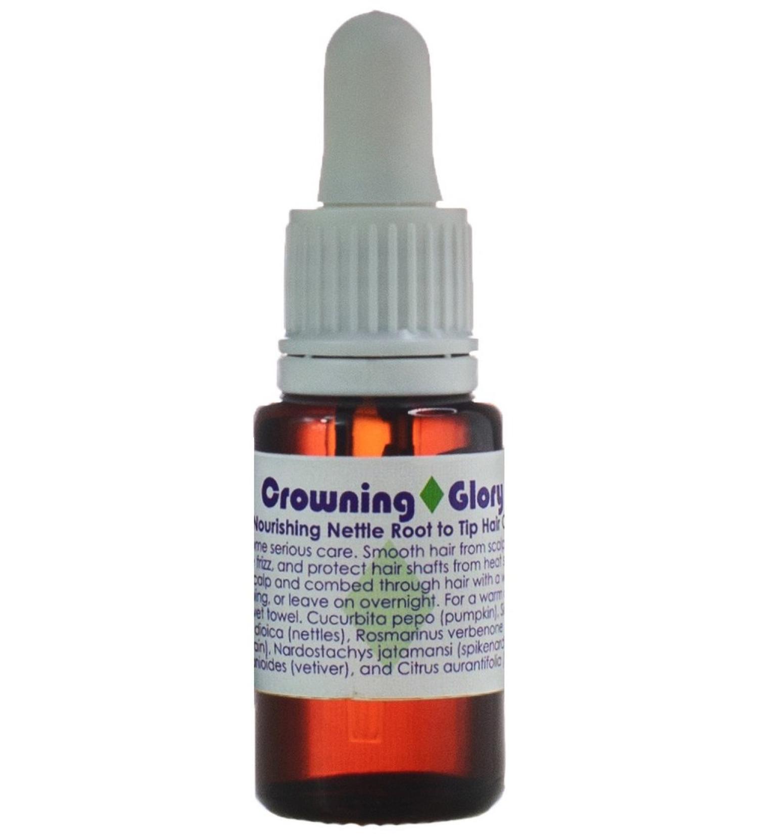 Living Libations - Organic Crowning Glory Nourishing Nettle Hair Oil | Natural  Wildcrafted  Vegan Clean Beauty (0.5 fl oz | 15 mL) 0.50 Fl Oz (Pack of 1)