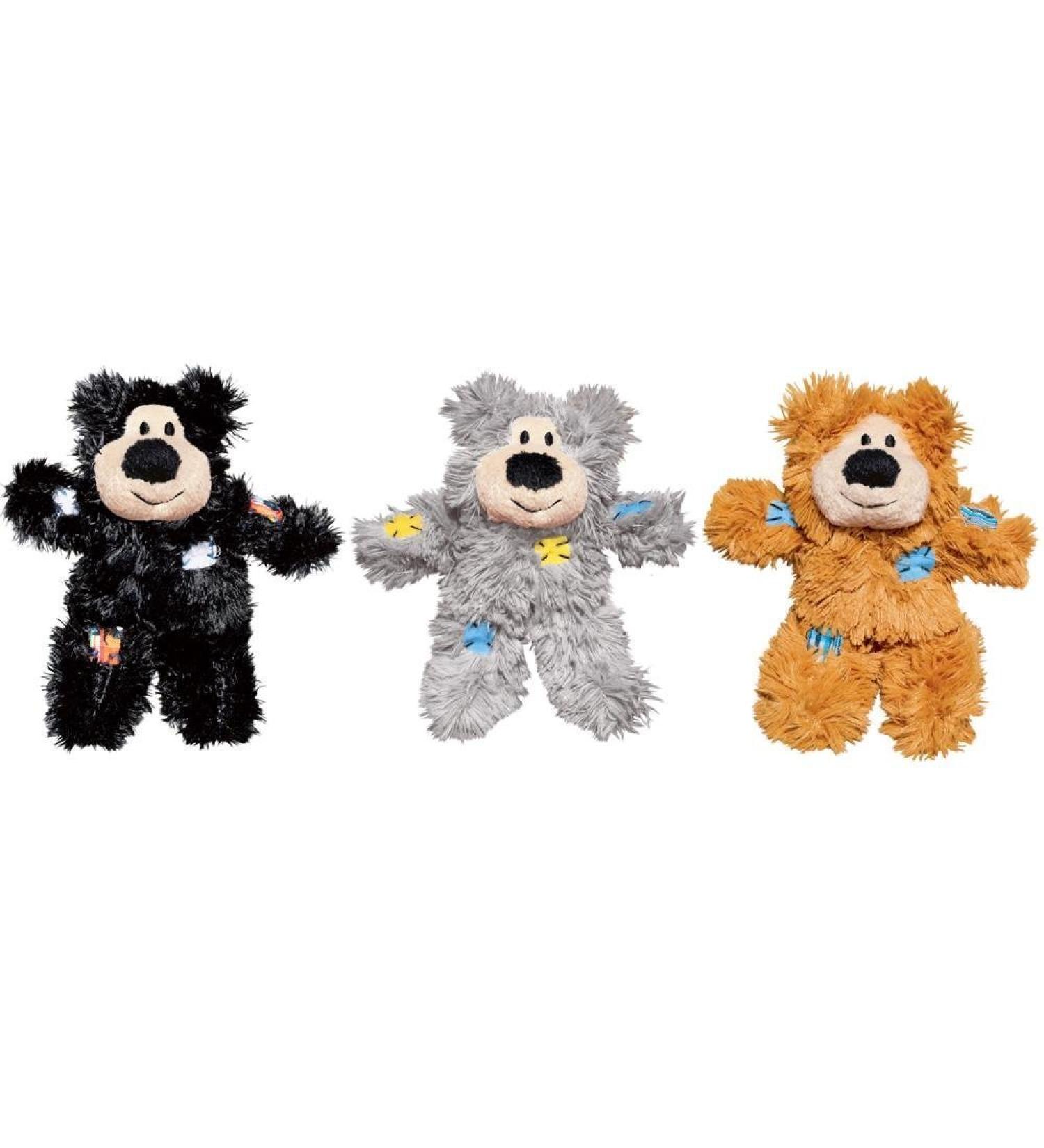 KONG Softies Patchwork Bear Cat Toy (Assorted Designs) - Buy Online on SooperMarket.com