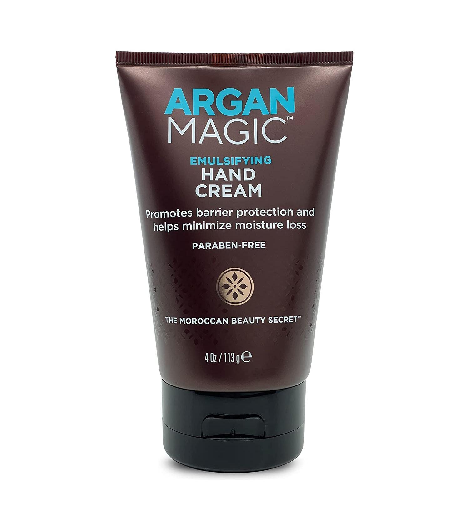 Argan Magic Hydrating Hand Cream with Argan Oil, Vitamin E & Chamomile | Moisturizing, Made in USA, Paraben & Cruelty Free - 4 oz - Buy Online on SooperMarket.com