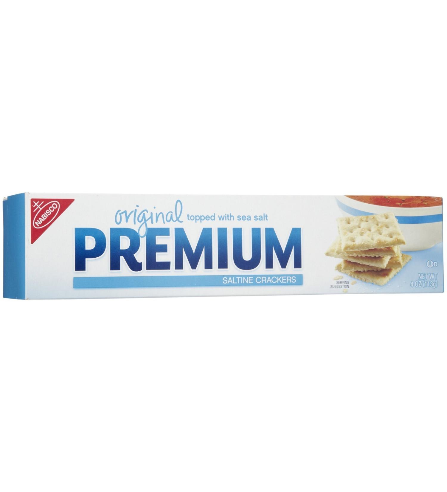 Premium Saltine Crackers Original, 4 oz Box, 1Count