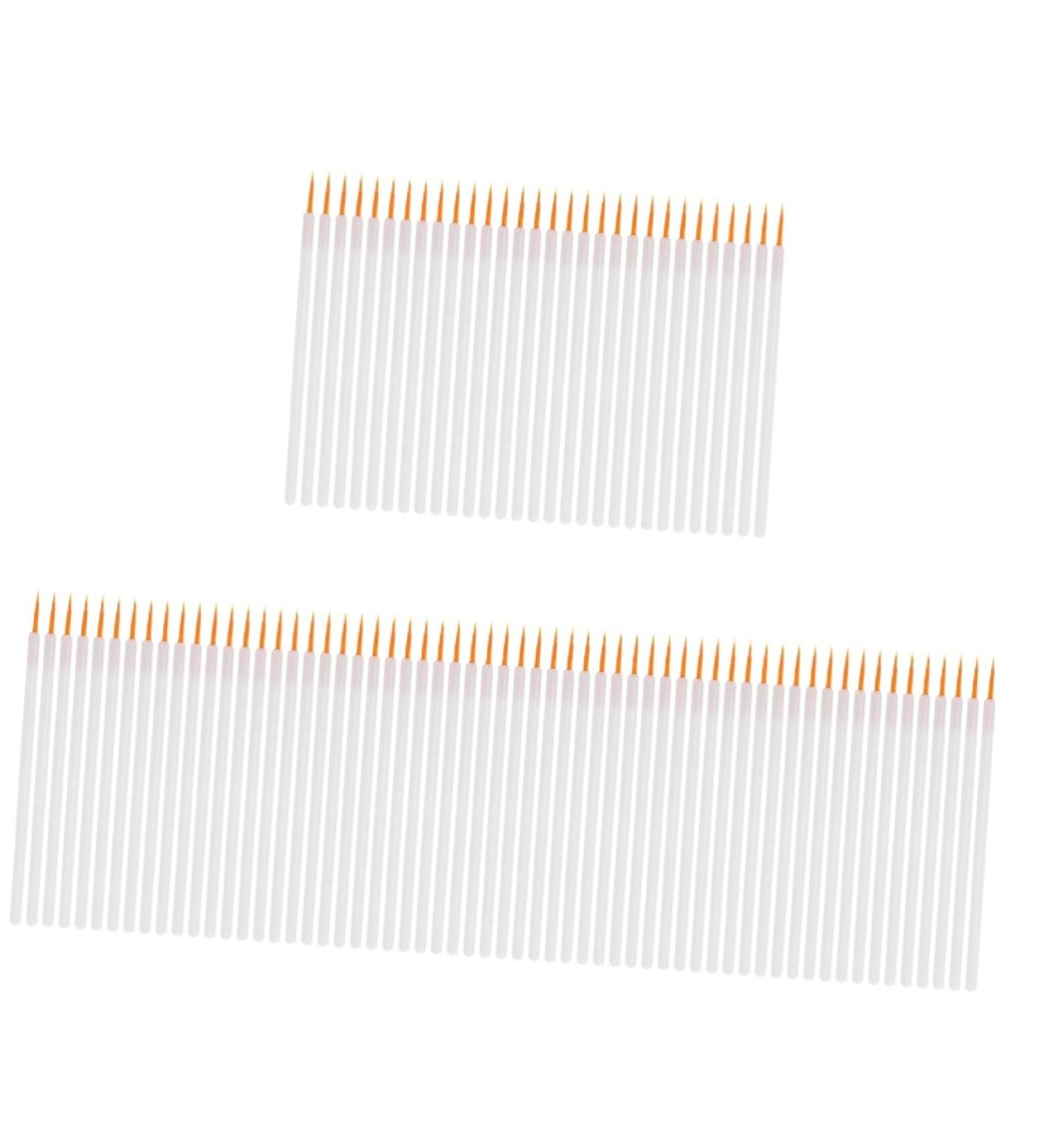 Baluue 300 Pcs Disposable Eyeliner Brush Eyeliner Applicator Powder Eyeliner Brush Detail White Nylon - Buy Online on SooperMarket.com