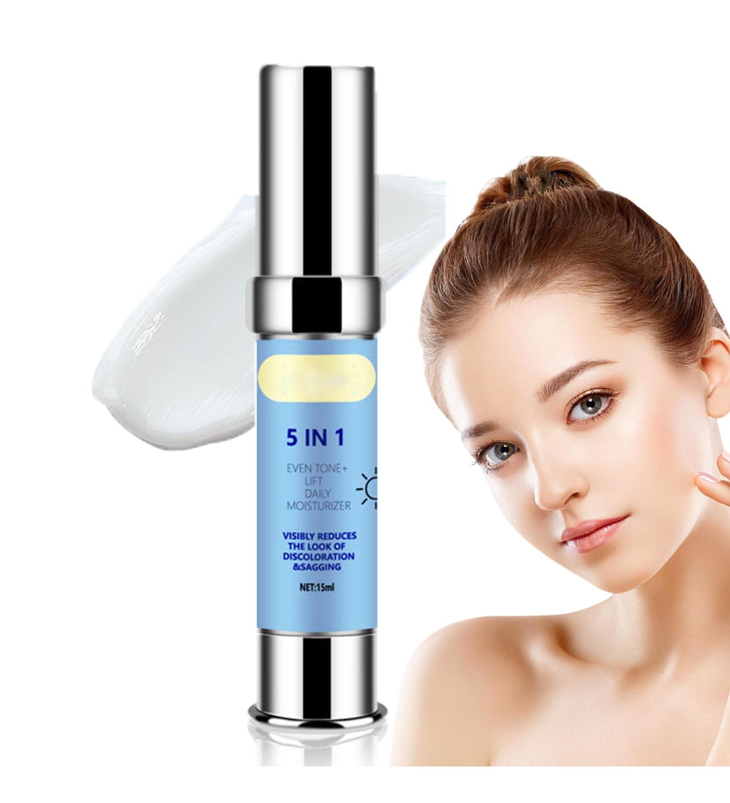 5 in 1 Moisturiser Face Women 24-Hours Hydration Anti Wrinkle Face Cream Anti Redness Cream for Face Anti Aging Face Cream with Vitamin C Nicotinamide Spot Cream Fast-Absorbing &Non-Greasy Formula - Buy Online on SooperMarket.com