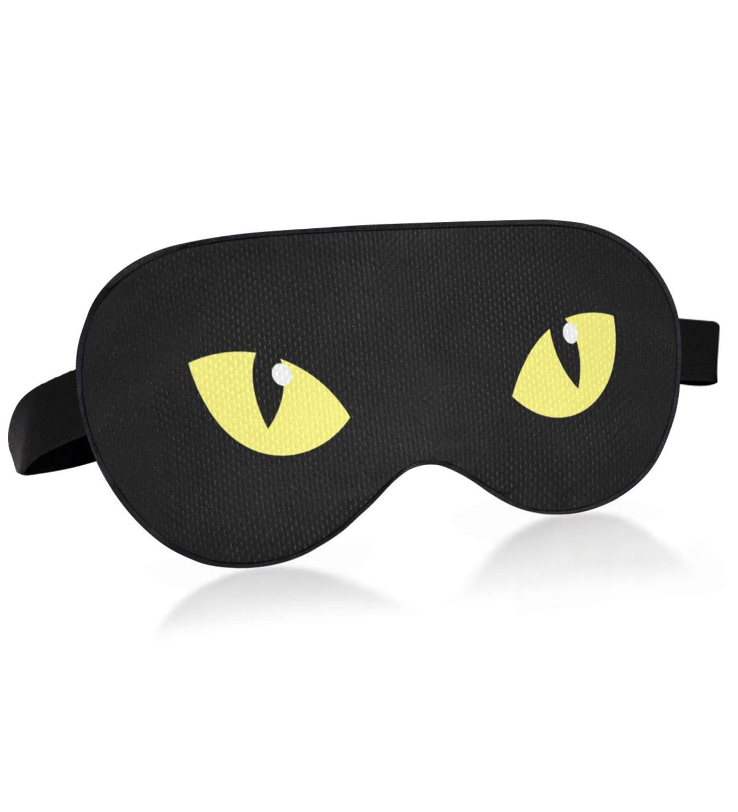 Haskirky Light Blocking Eye Mask - Adjustable Unisex Travel Eye Mask for Deep Sleep and Meditation - Yellow - Buy Online on SooperMarket.com