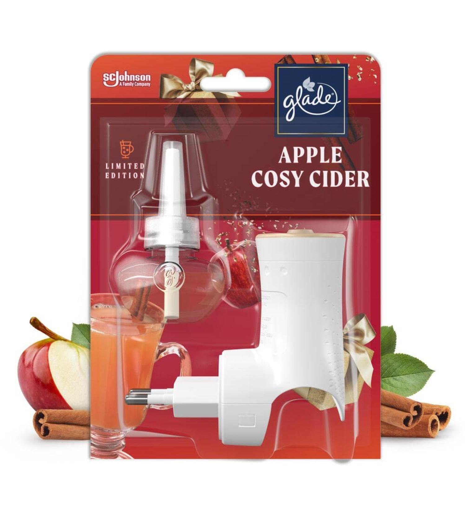 Glade Electric Scented Oil Plugin & Refill - Cosy Apple Cider 20ml | International Shipping Available - Buy Online on SooperMarket.com