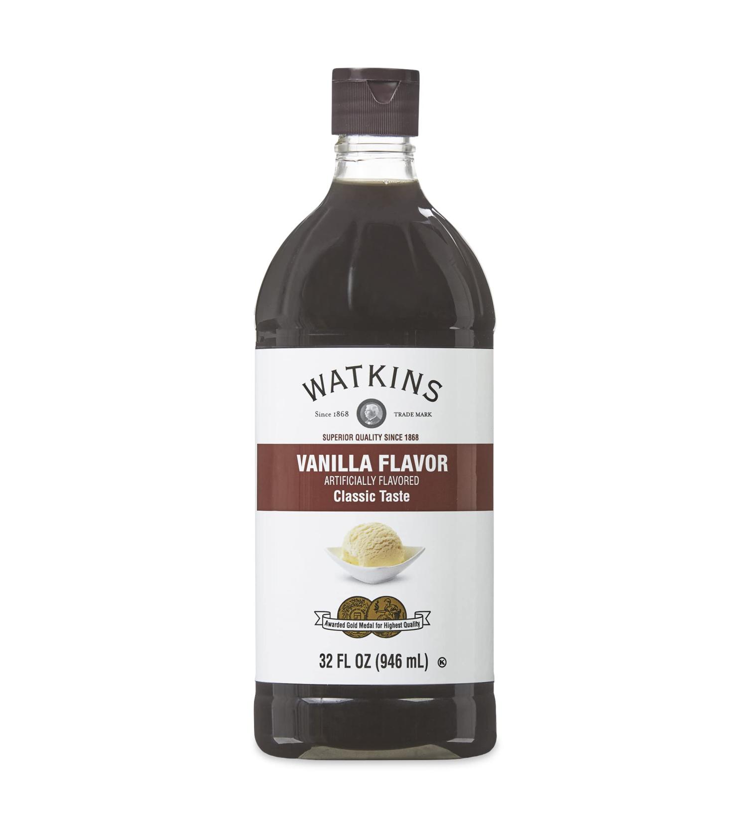 Watkins Vanilla Flavor 32 Fl Oz Economy Sized Bottle - 1 Count | Pack of 1 (21902) - Buy Online on SooperMarket.com