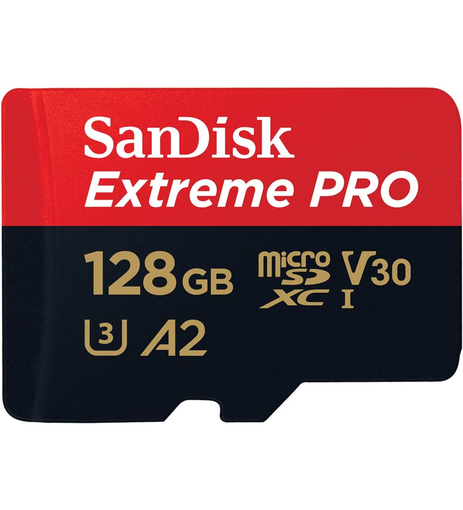 SanDisk 128GB Extreme PRO microSD Card | SDSQXCD-128G-GN6MA | 200MB/s Read | 90MB/s Write | C10 UHS-I | U3 V30 A2 - Buy Online on SooperMarket.com
