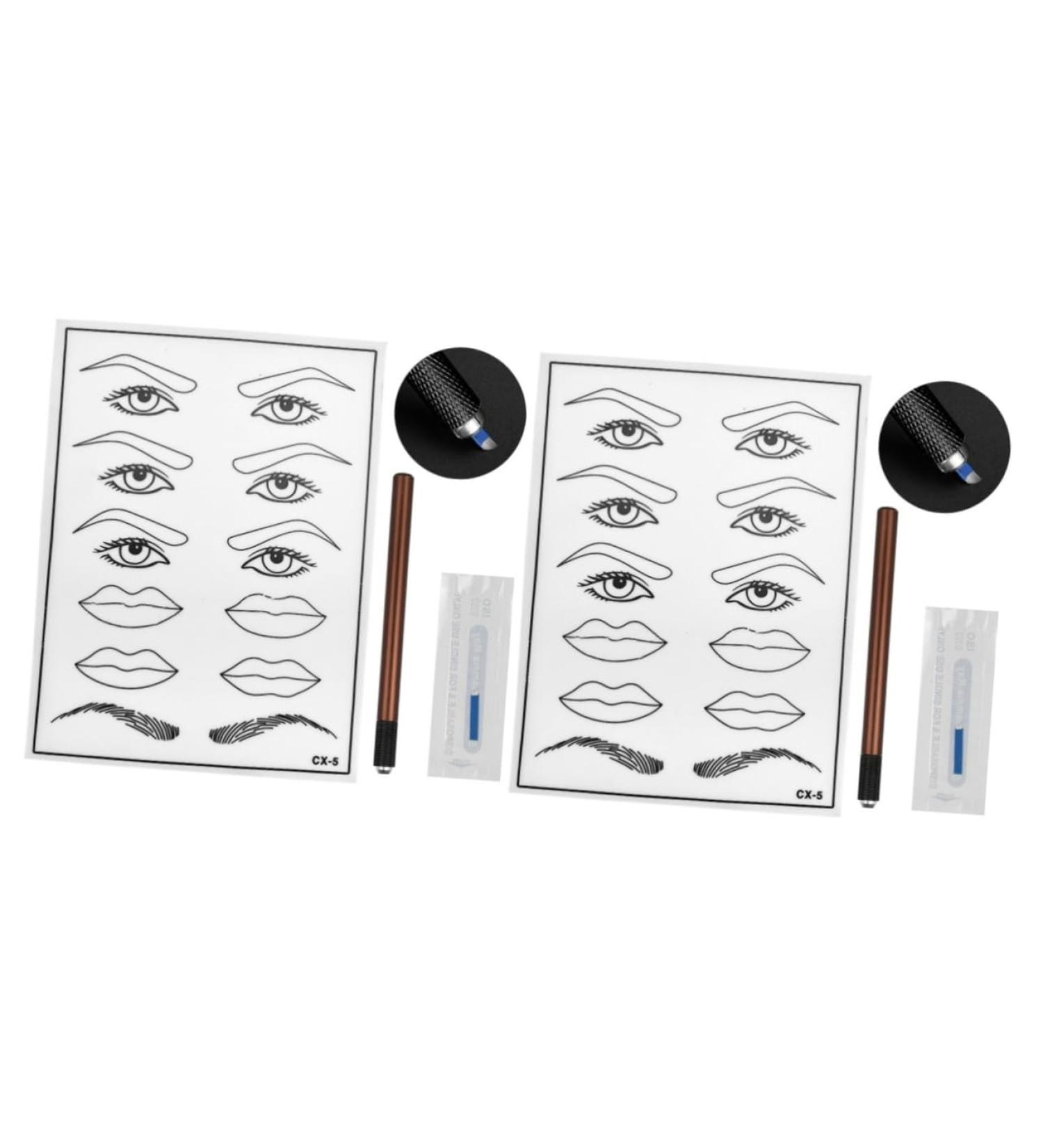 Hemoton 2pcs Practice Skin Kit Embroidery Kit Manual Pen Coffee - Buy Online on SooperMarket.com