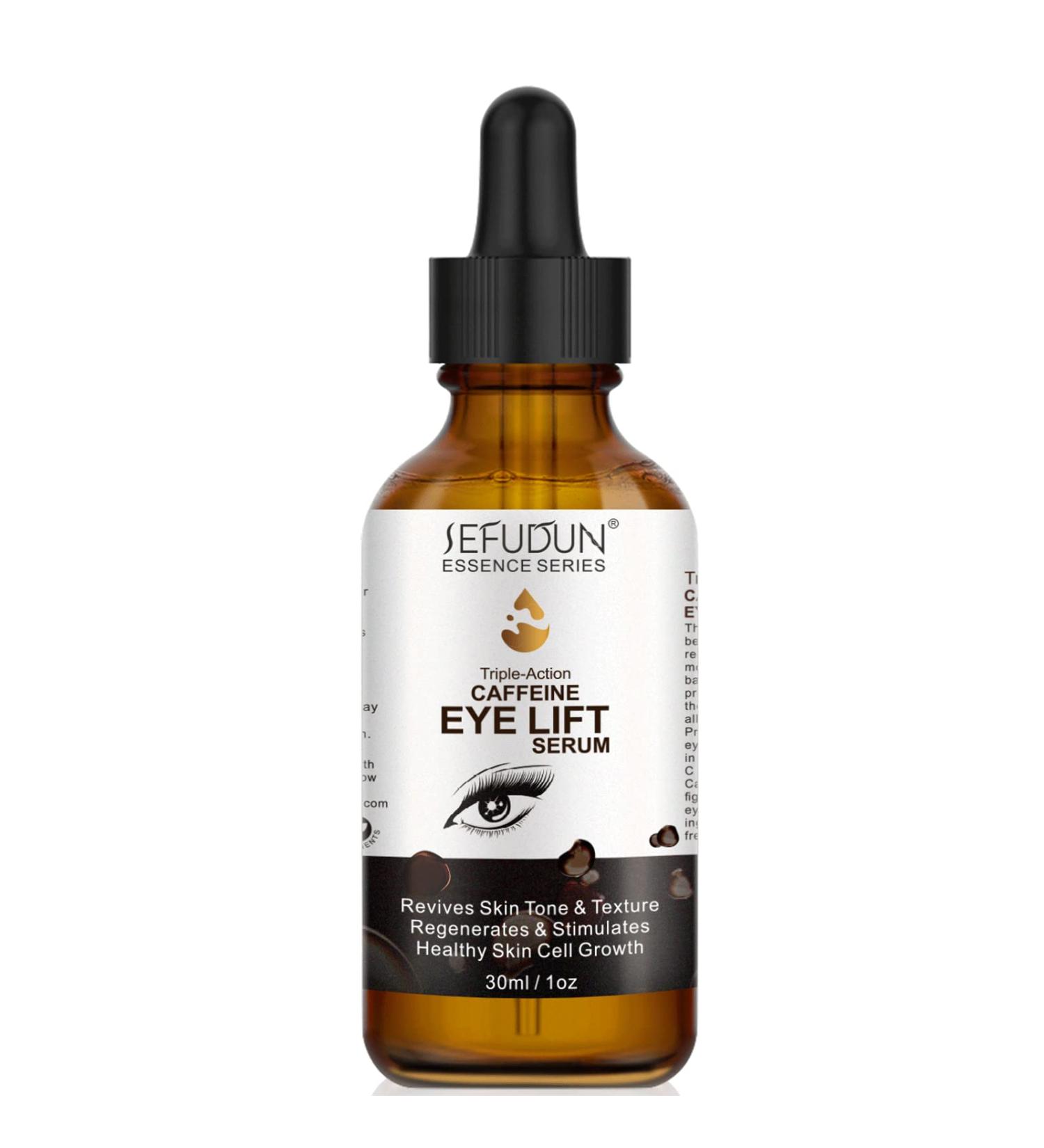 Caffeine Eye Serum for Women | Dark Circles, Puffiness, Eye Bags Treatment | Anti-Aging, Reduces Wrinkles, Fine Lines | 100% Pure Coffee Oil - 1 oz - Buy Online on SooperMarket.com