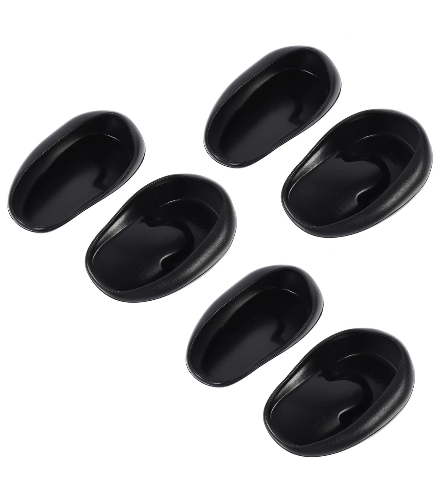 KALLORY 6pcs Hair Dye Ear Covers - Salon Professional Earmuffs in Black - Buy Online on SooperMarket.com