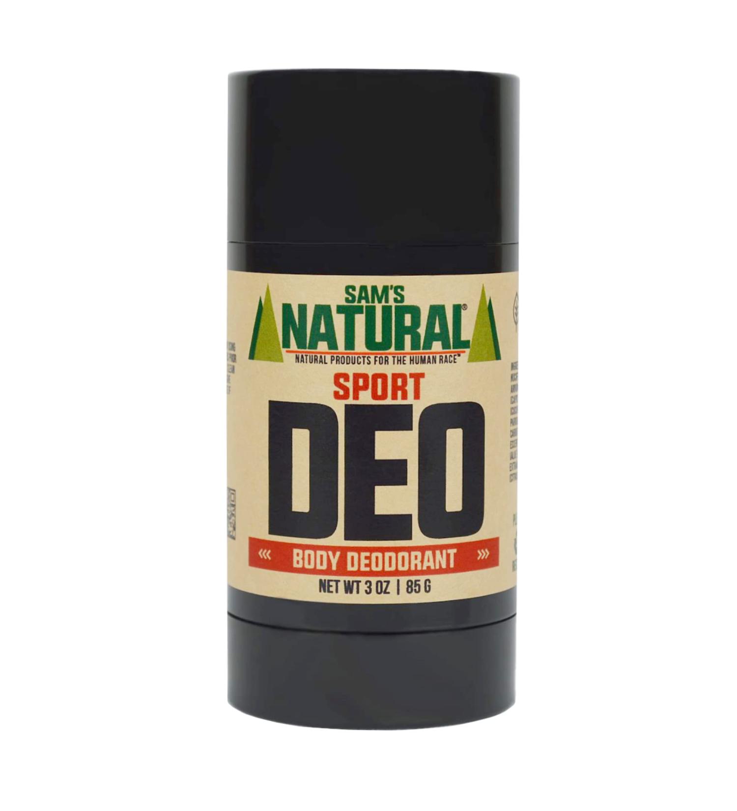 Sam s Natural Deodorant - Sport - Holiday Gifts - Stocking Stuffers - Gifts for Men - Aluminum Free DEO - No phthalates parabens sulfates or dyes - Vegan Cruelty Free - 3 oz - Buy Online on SooperMarket.com