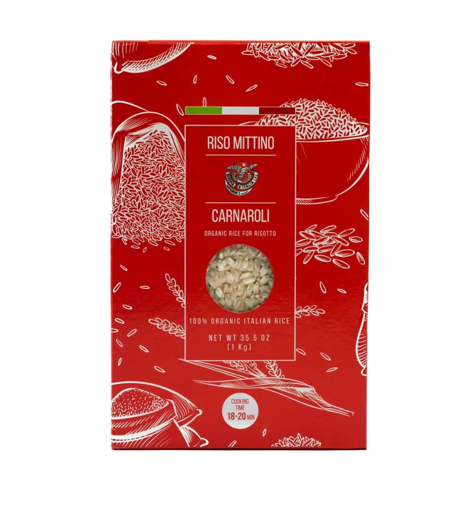 RISO MITTINO Organic Carnaroli Rice for Risotto - Premium Italian Rice | 2.2 lb Pack | Imported from Italy - Buy Online on SooperMarket.com