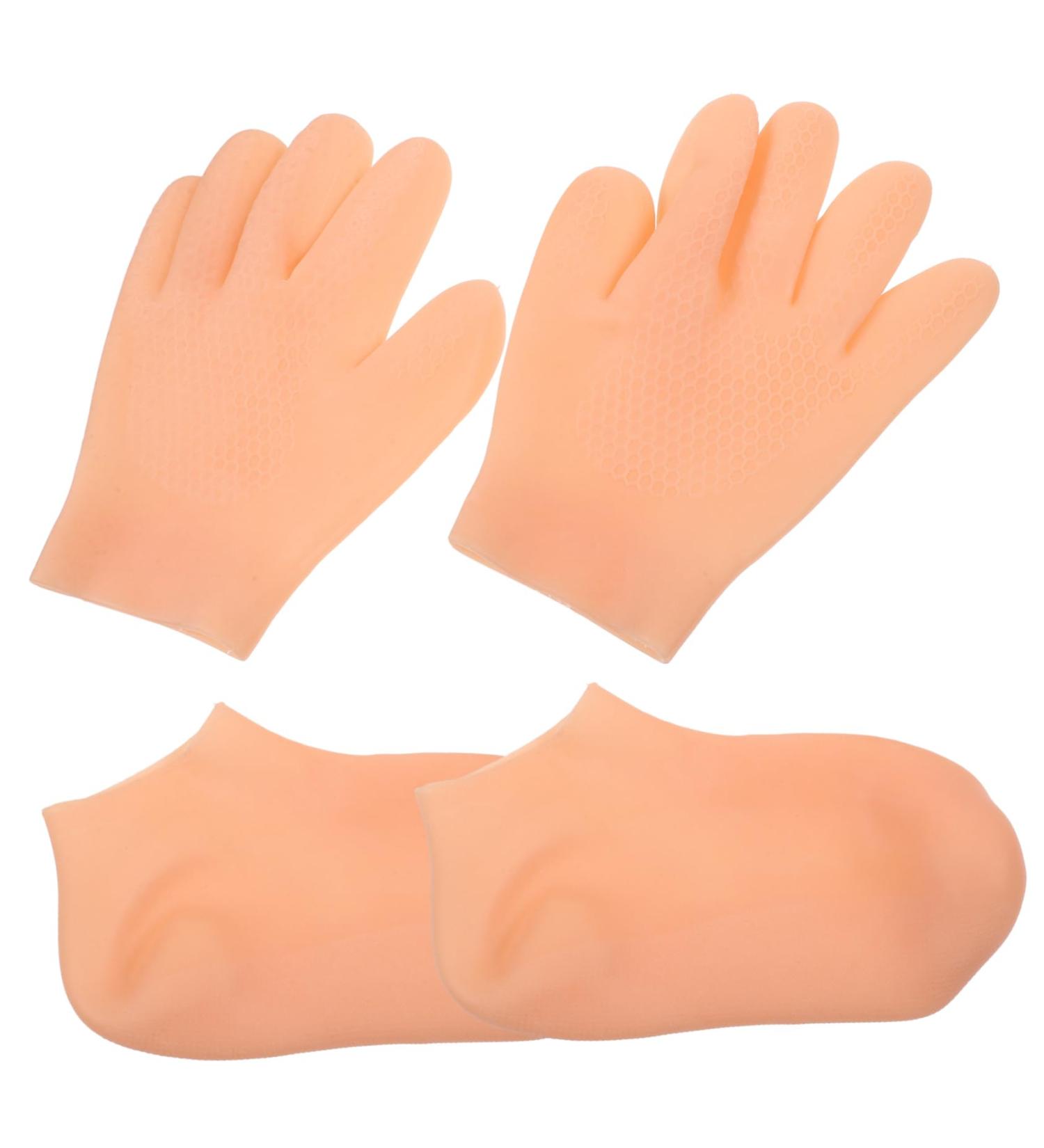 Mikinona Moisturising Socks 1 Set Sun Protection Skin Lotion Miss Waterproof Socks whitening moisturizing Gloves Elasticity Anti-Crack Care Water Proof Overnight moisturizing Gloves - Buy Online on SooperMarket.com
