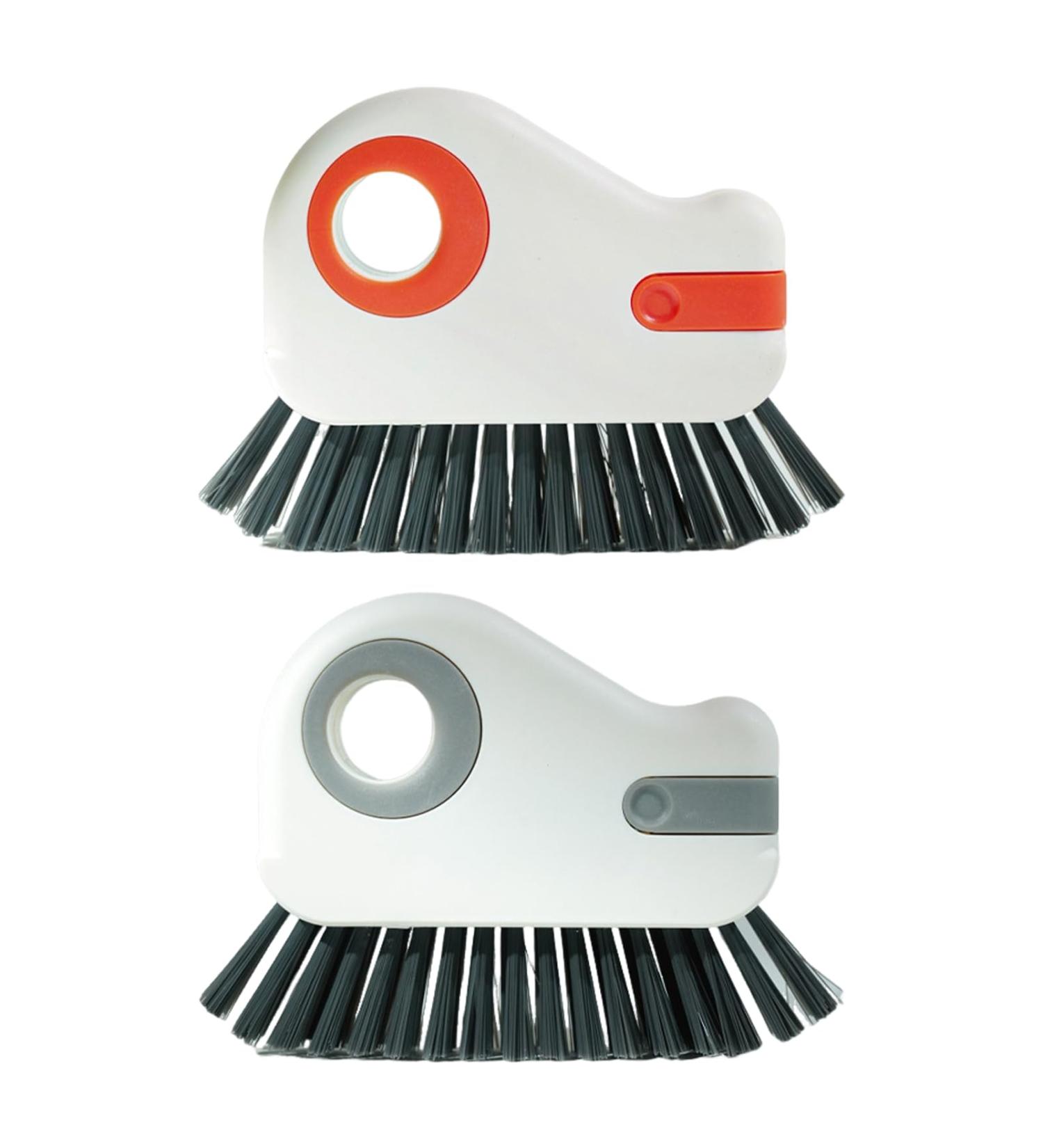 Tainrunse Tight Space Cleaning Tool Portable Detailing Brush 2 Pcs Crevice 2-in-1 Sliding Door Window Track Groove with Hard Bristle Ergonomic Handle Grout 2pcs 4X-Large - Buy Online on SooperMarket.com