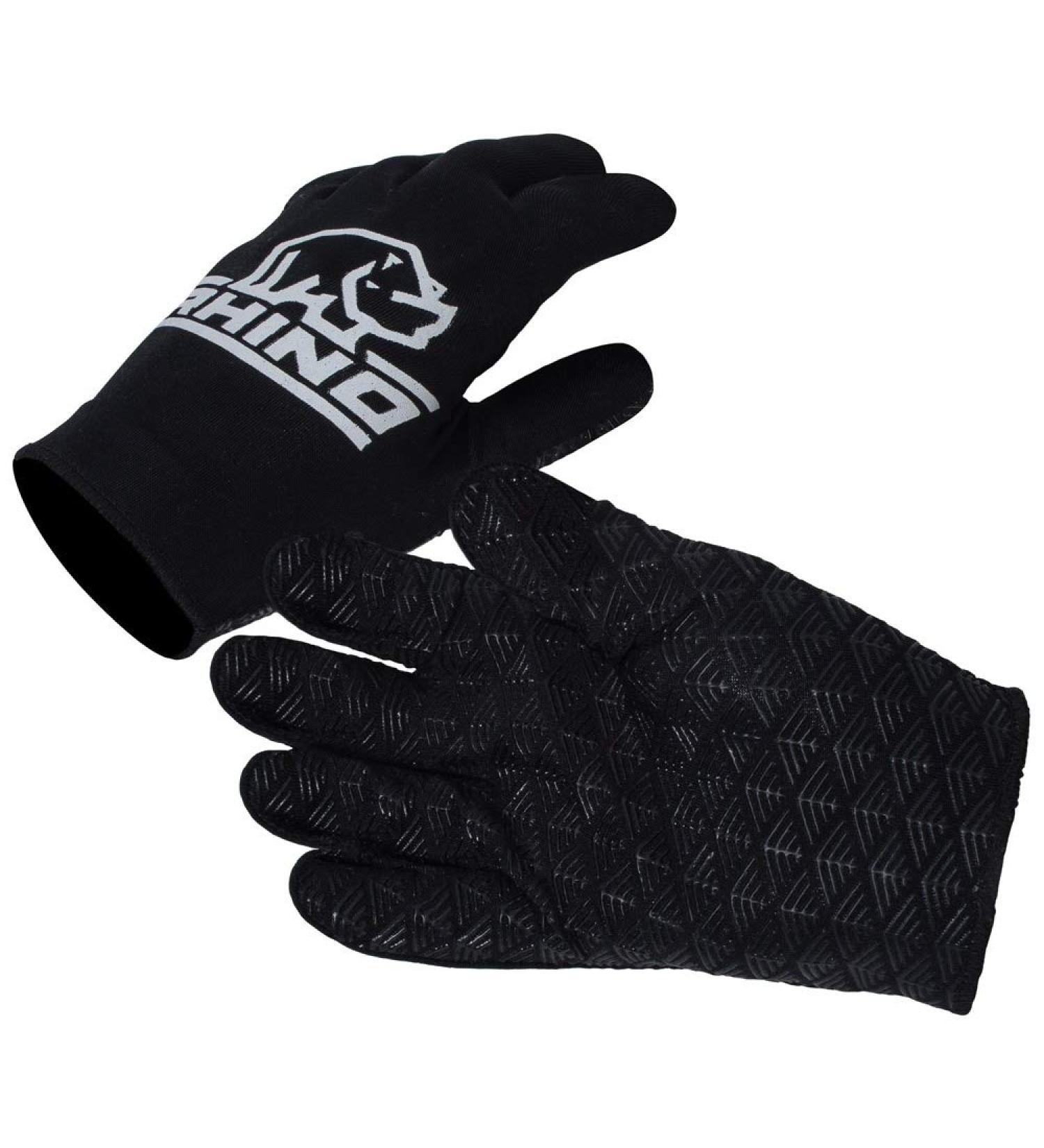 Rhino Unisex Youth Rugby Gloves - Full Finger 1 Pack - XSB/SB Black - Premium Quality International Shipping - Buy Online on SooperMarket.com