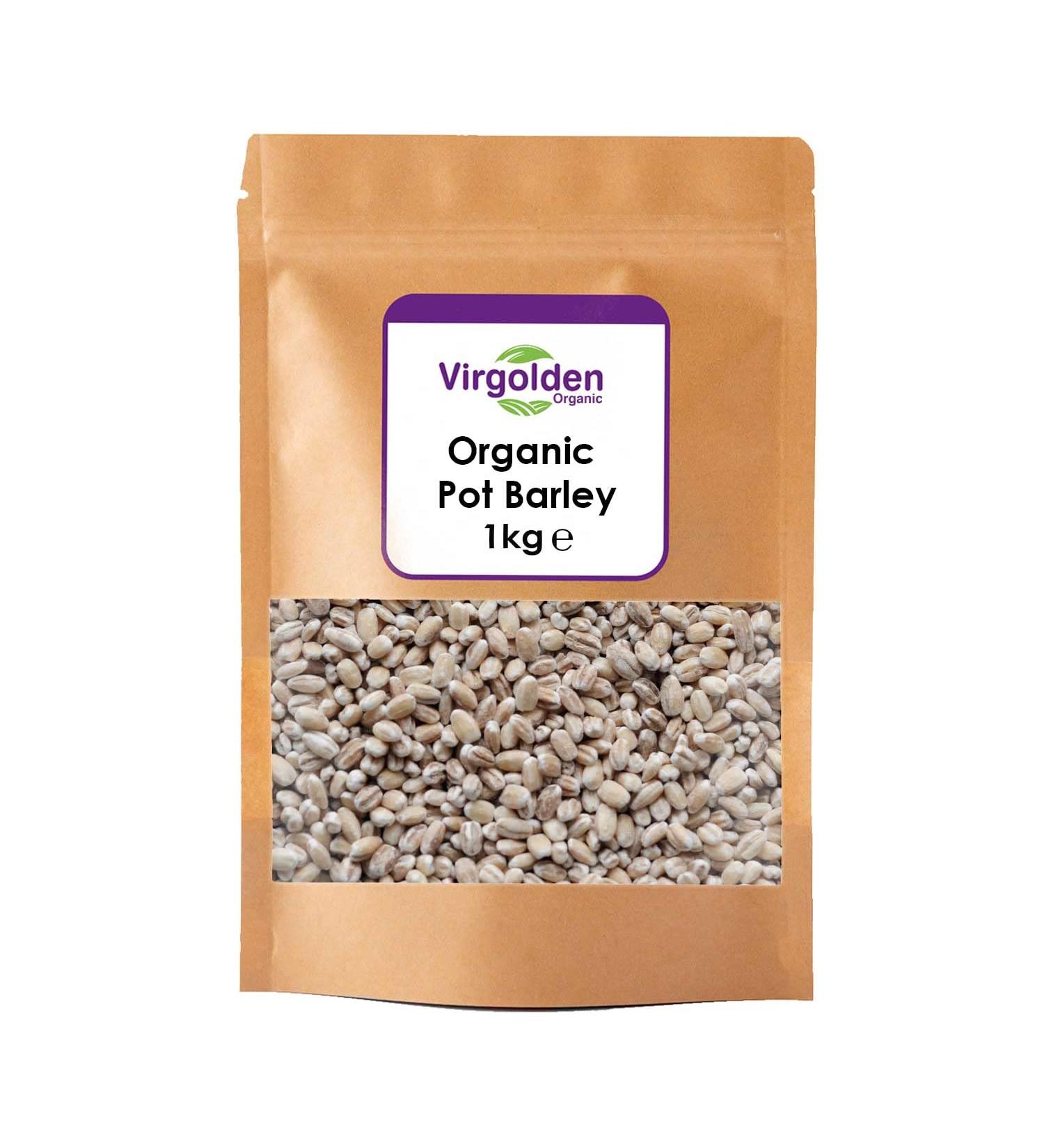 Organic Pot Barley 1kg by Virgolden Organic - Buy Online on SooperMarket.com