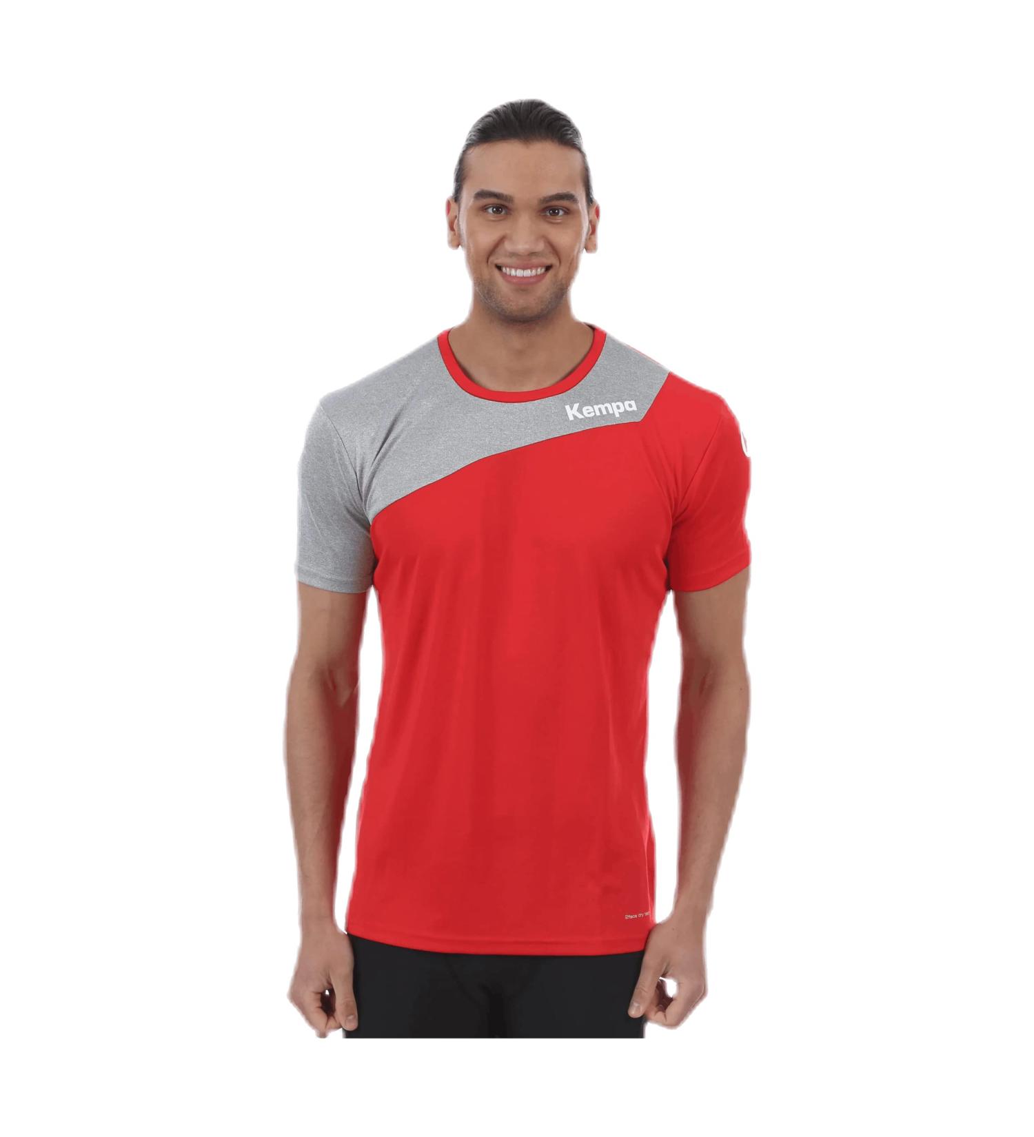 Kempa Unisex Kids Core 2.0 Jersey - Red/Dark Grey Melange | International Shipping Available - Buy Online on SooperMarket.com