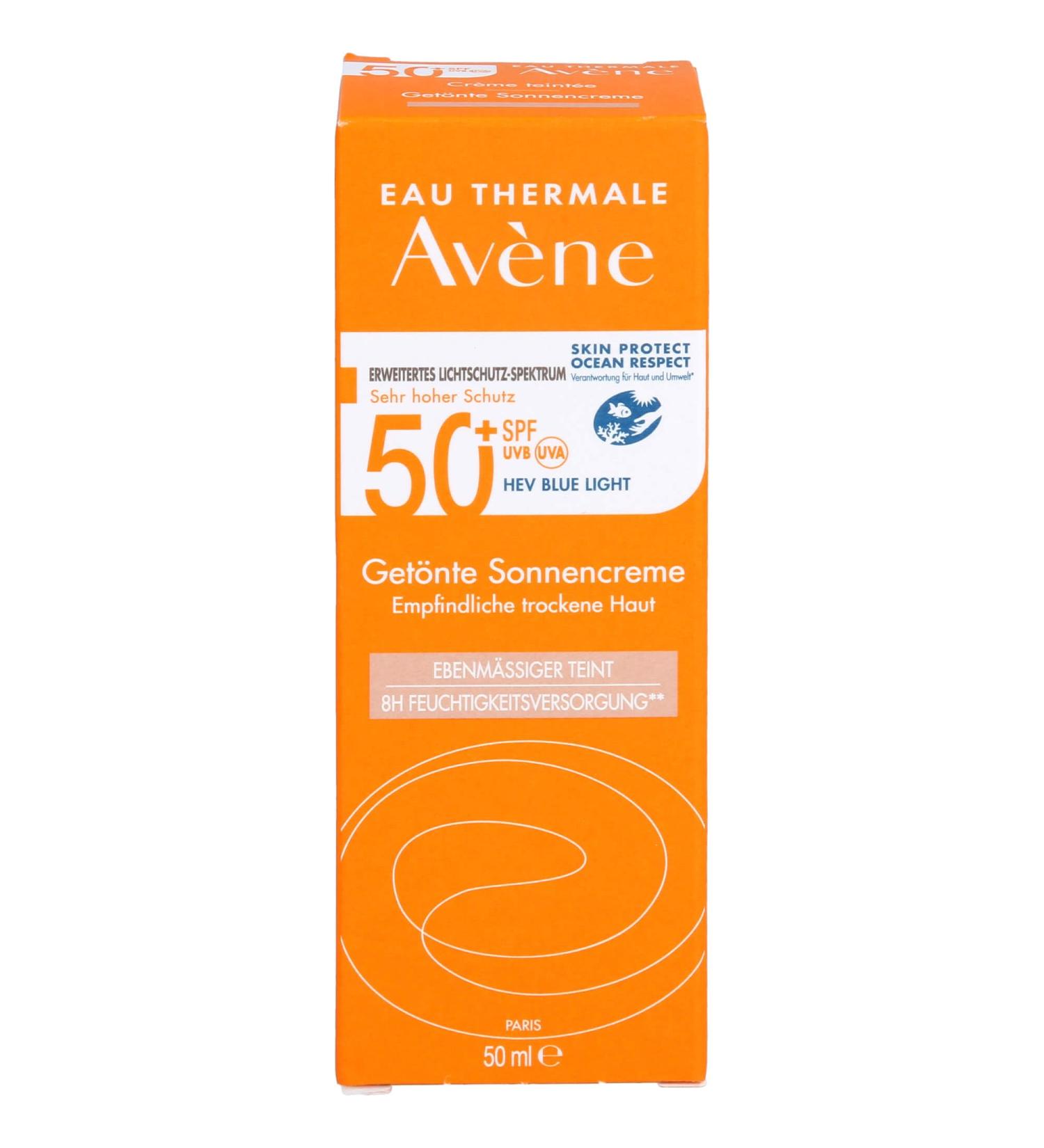 Avene Tinted Sunscreen SPF 50 - 50ml | Broad Spectrum UV Protection | International Shipping - Buy Online on SooperMarket.com