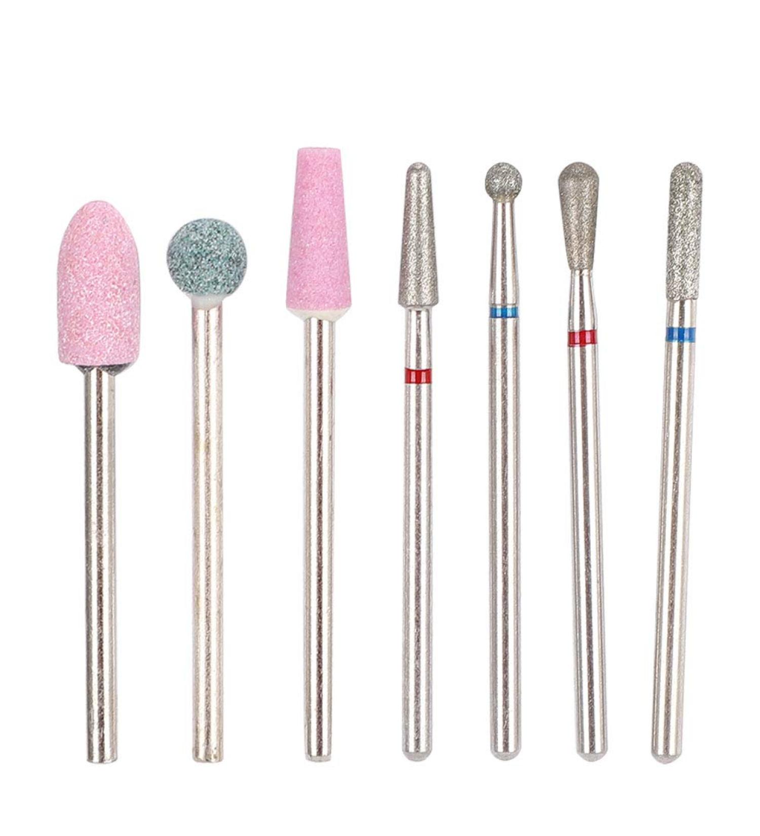 Nail Drill Bits High Efficiency Good Stability Manicure Grinding Tips Diamond Sand Wear Resistant for Nail Art Salon(NO.01) - Buy Online on SooperMarket.com