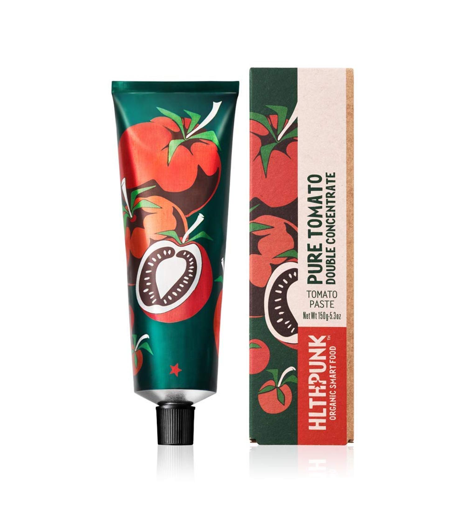 HLTHPUNK Organic Tomato Paste Tube | Double Concentrated | Premium Italian | USDA Certified | Vegan GMO-Free Soy-Free | Salt-Free Sugar-Free | 150g (1 Pack) - Buy Online on SooperMarket.com