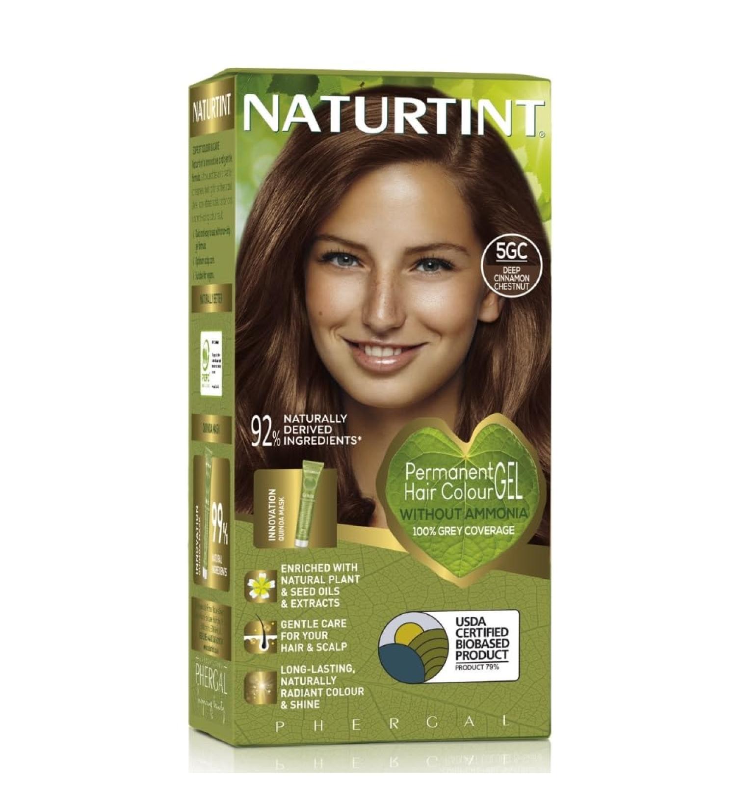 Naturtint 5GC Deep Cinnamon Chestnut Hair Colour - Ammonia-Free, Long-Lasting, Grey Coverage - Buy Online on SooperMarket.com