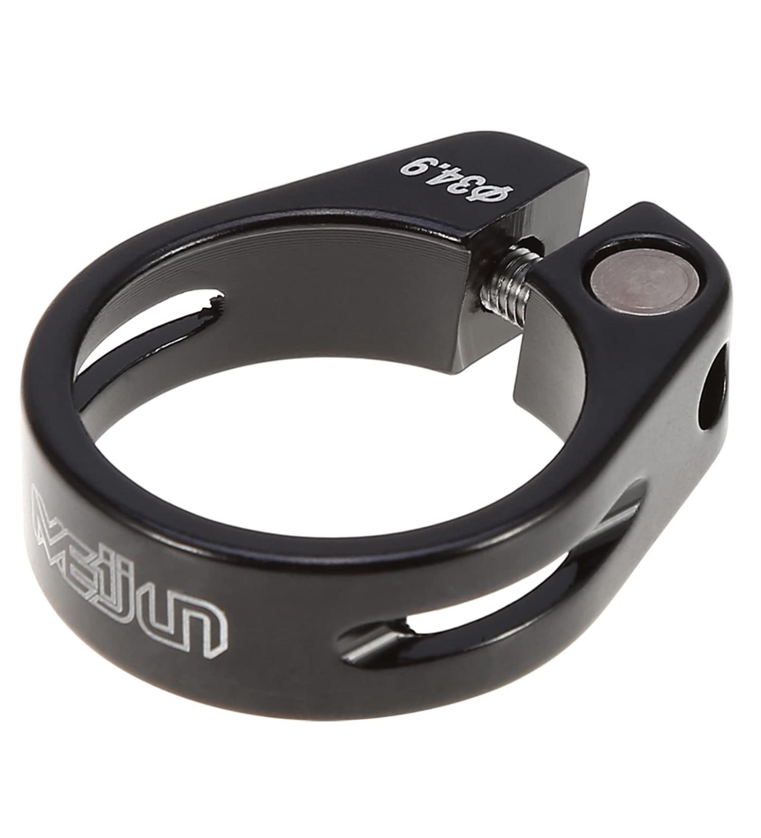 VGEBY1 Bike Seat Post Clamp - 34.9mm Quick Release Aluminum Alloy Tube Clip for 30.4/30.8/31.6mm Seat Post, Black - Buy Online on SooperMarket.com